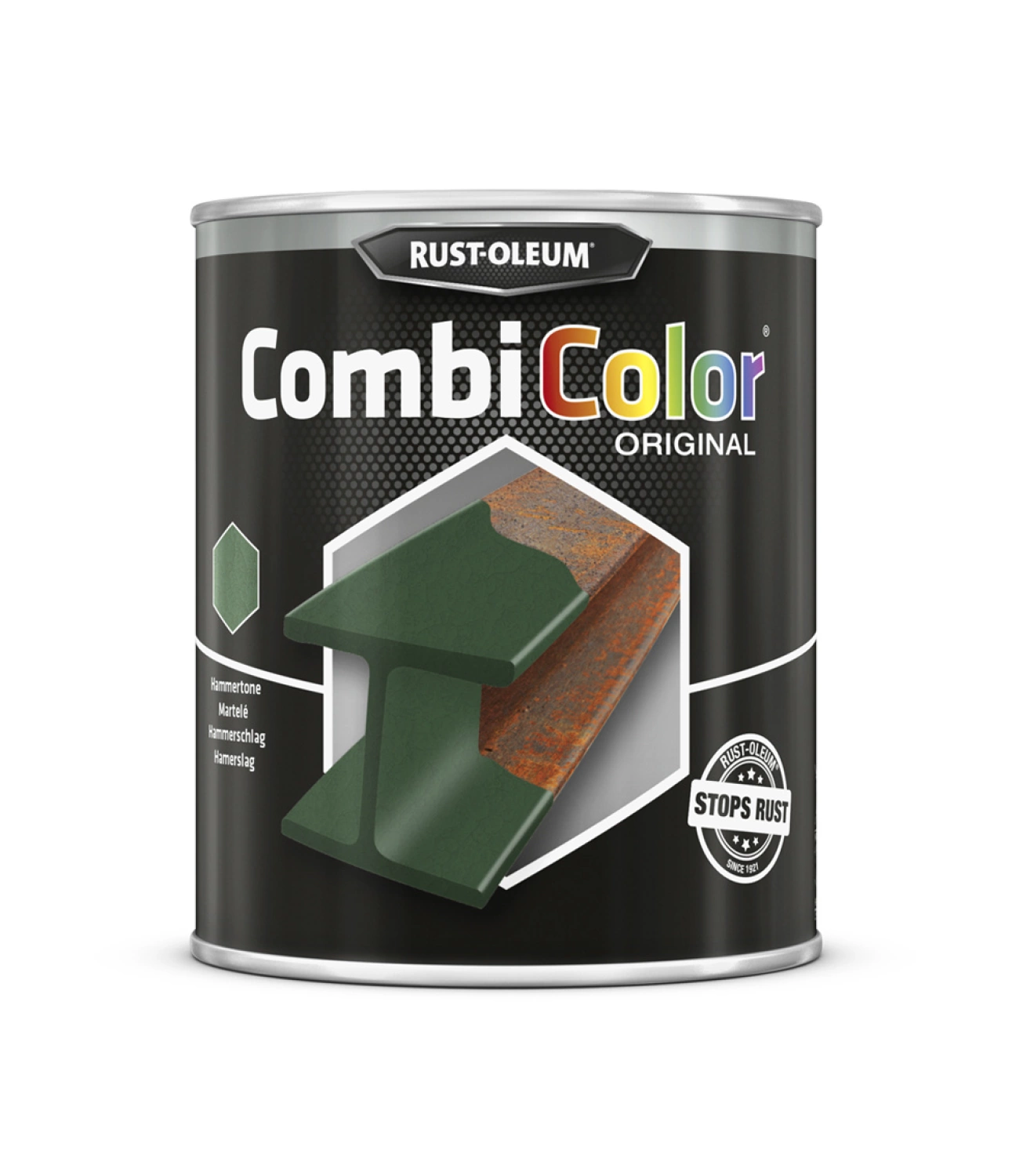 Rust-Oleum Combicolor Hamerslag - donkergroen - 0,75L-image