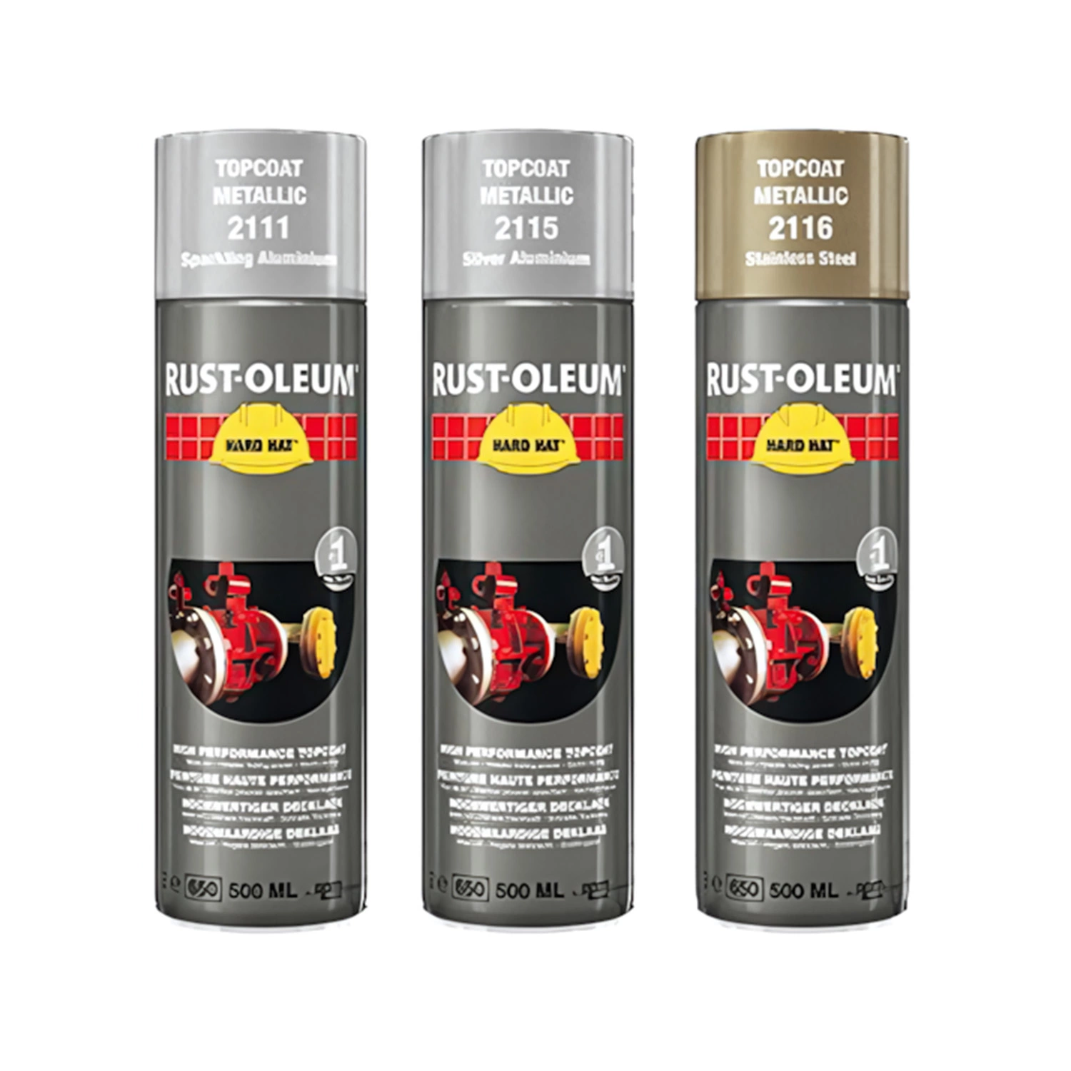 Rust-Oleum Hard Hat 2116 - roestvrijstaal - 0,5L-image