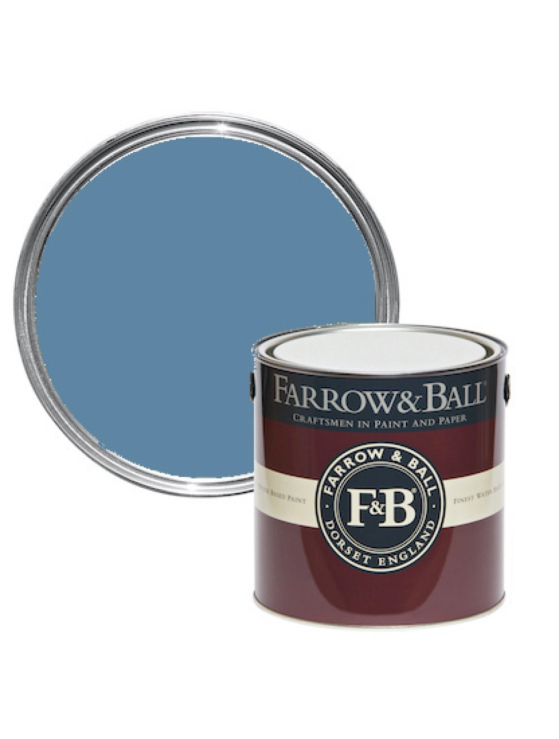 Farrow & Ball Flat Eggshell Belvedere Blue No.215 - 2,5L-image