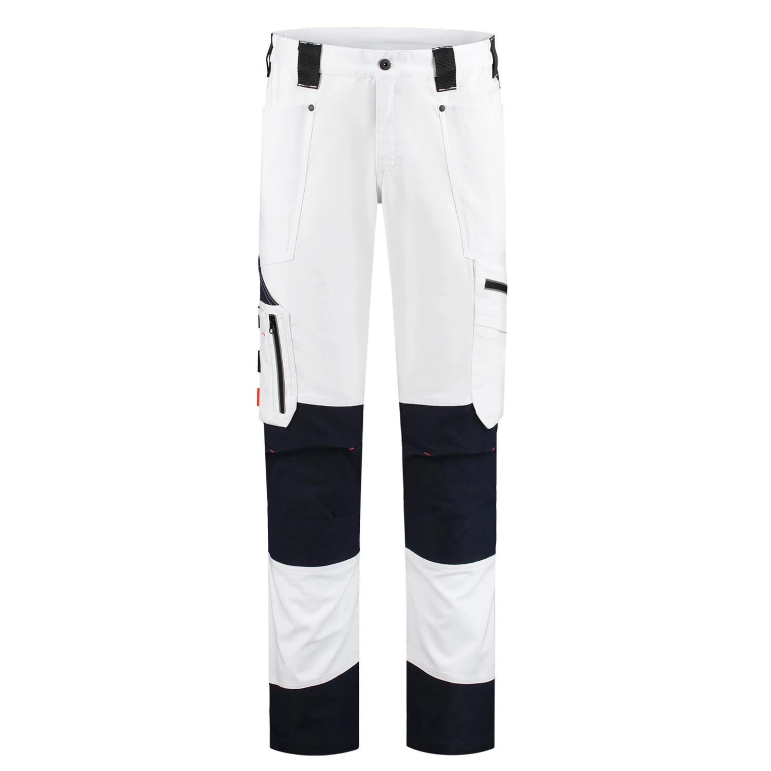 Workman 9004 STRETCH Worker P2S Werkbroek - Wit / Navy - Maat 48 (33/32)-image