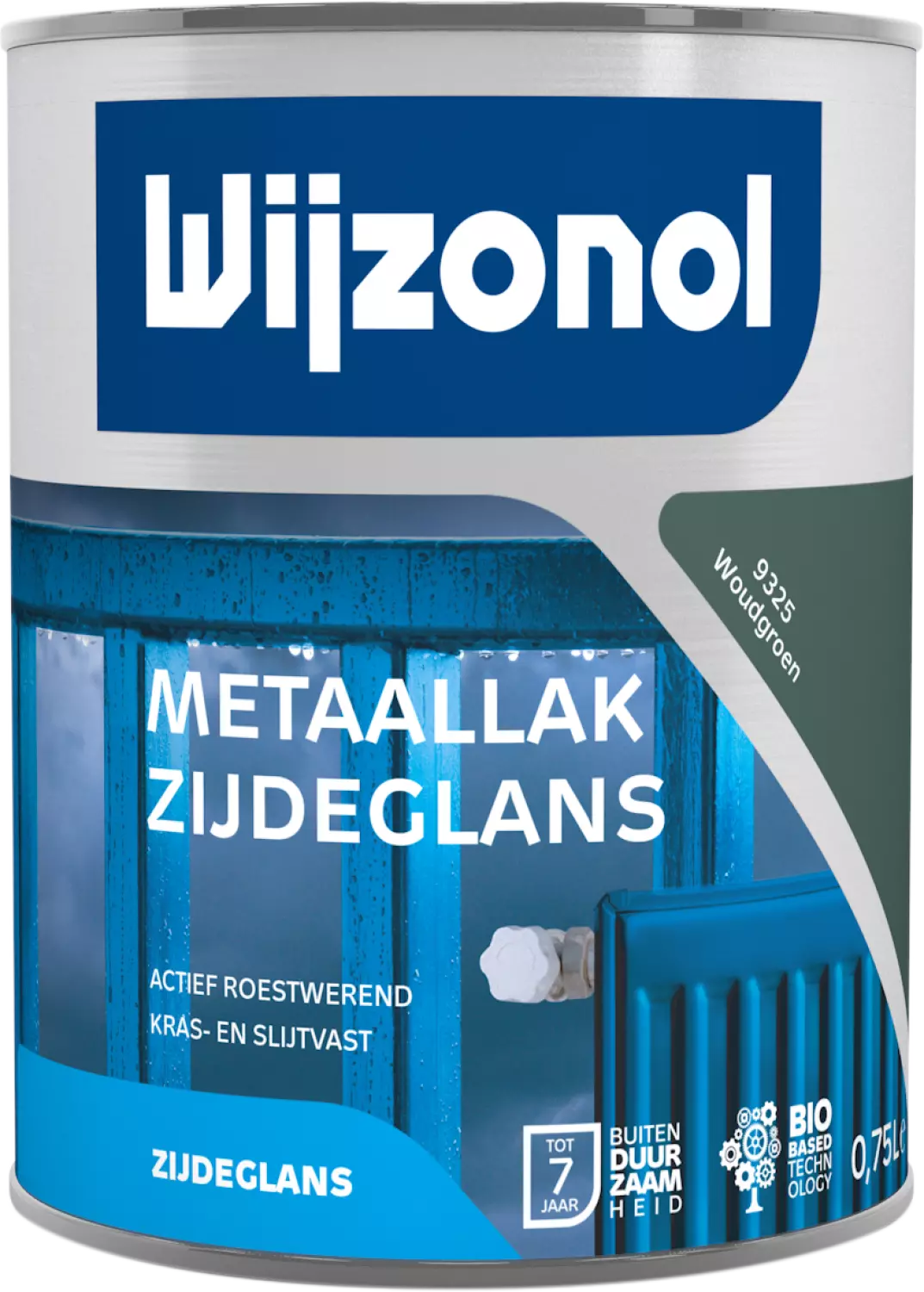 Wijzonol Metaallak Zijdeglans - 9325 Woudgroen - 0,75L-image