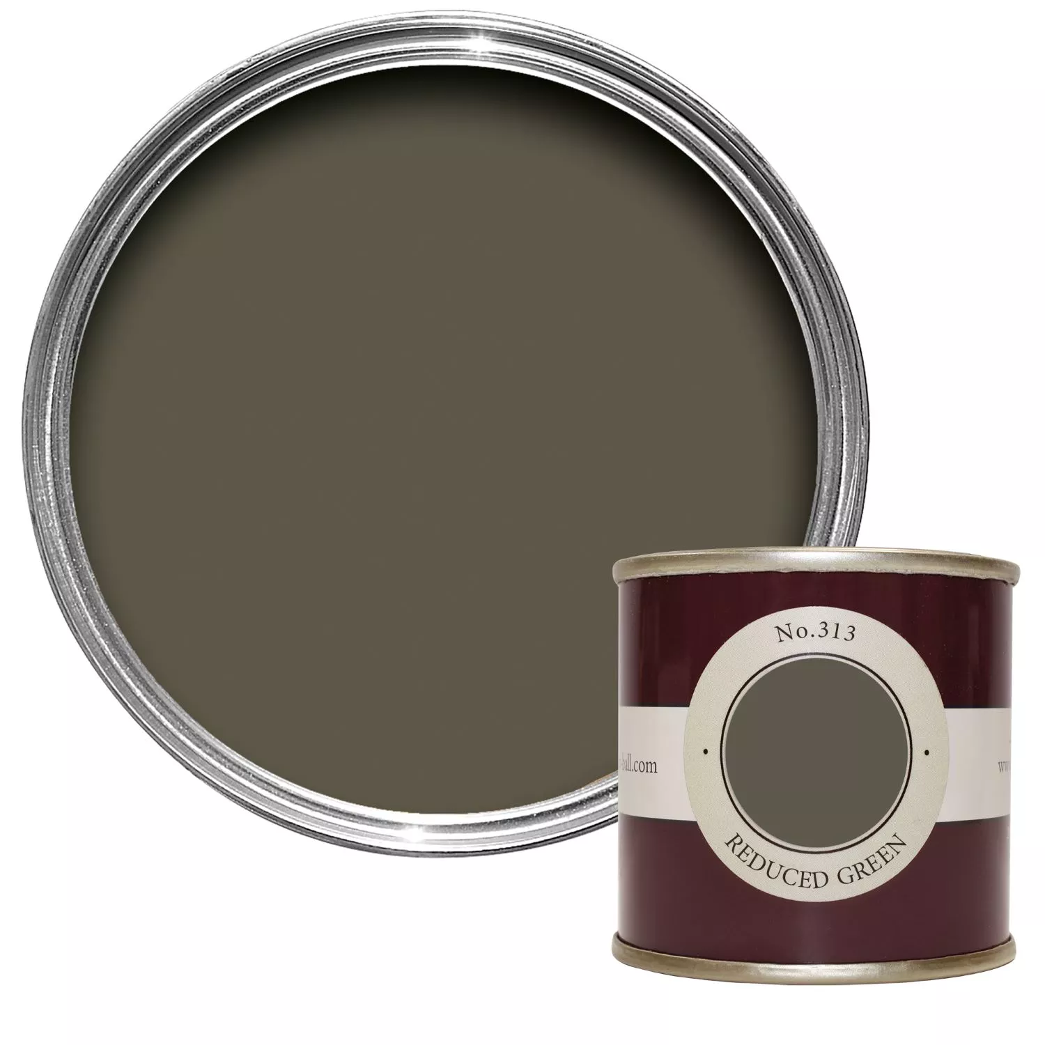 Farrow & Ball Reduced Green No. 313 - 100ml Sample-image