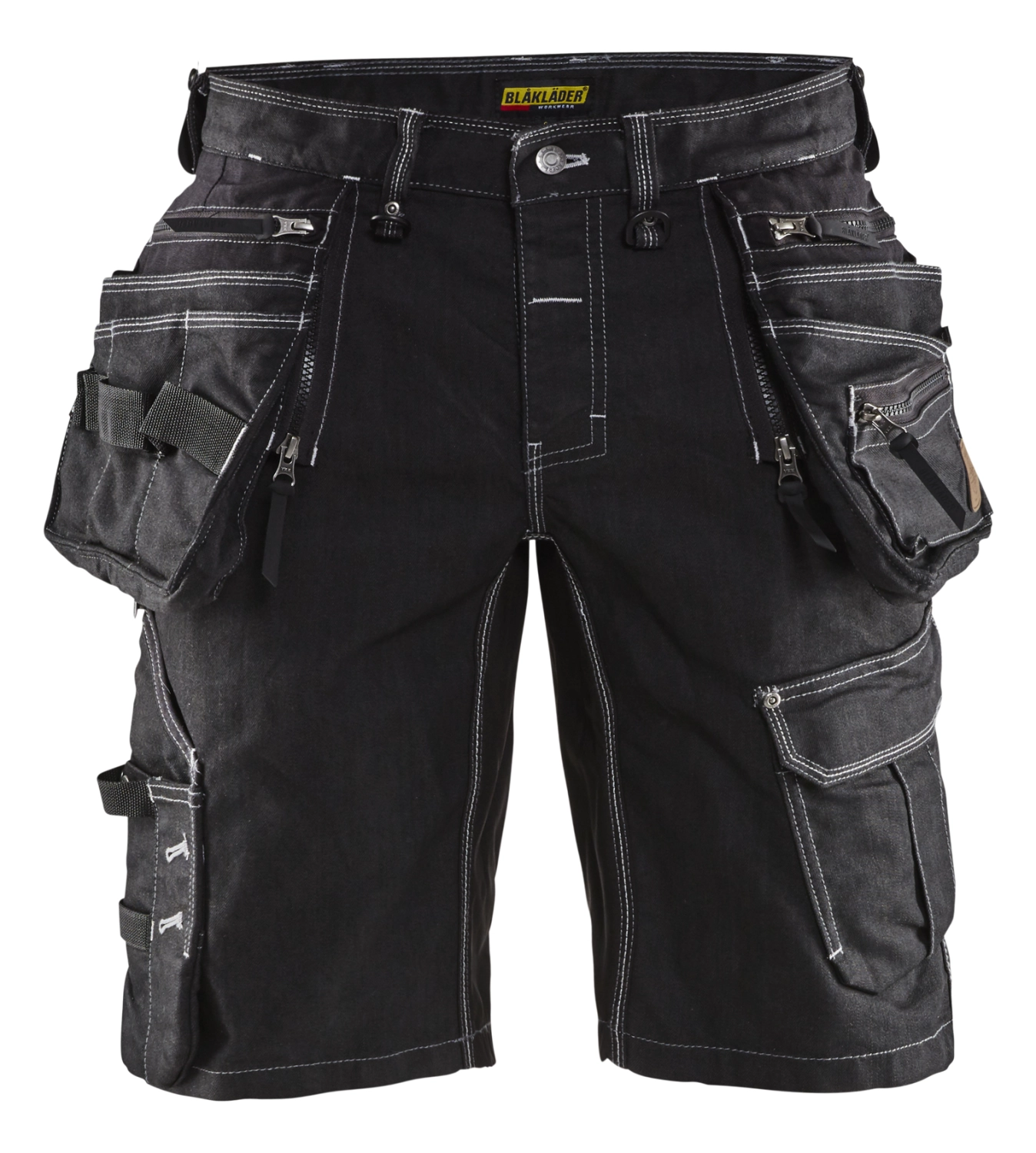 Blåkläder X1900 Werkbroek kort Denim Stretch 1992 - zwart - maat 52 (L)-image