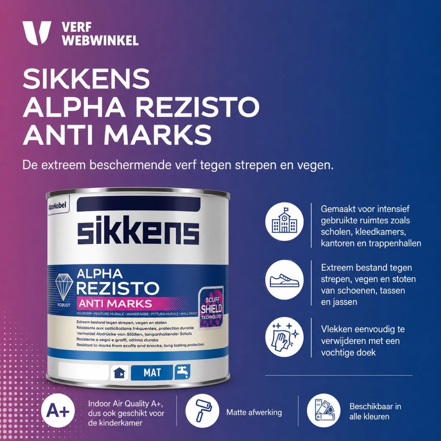 Sikkens Alpha Rezisto Anti Marks Mat - 5L