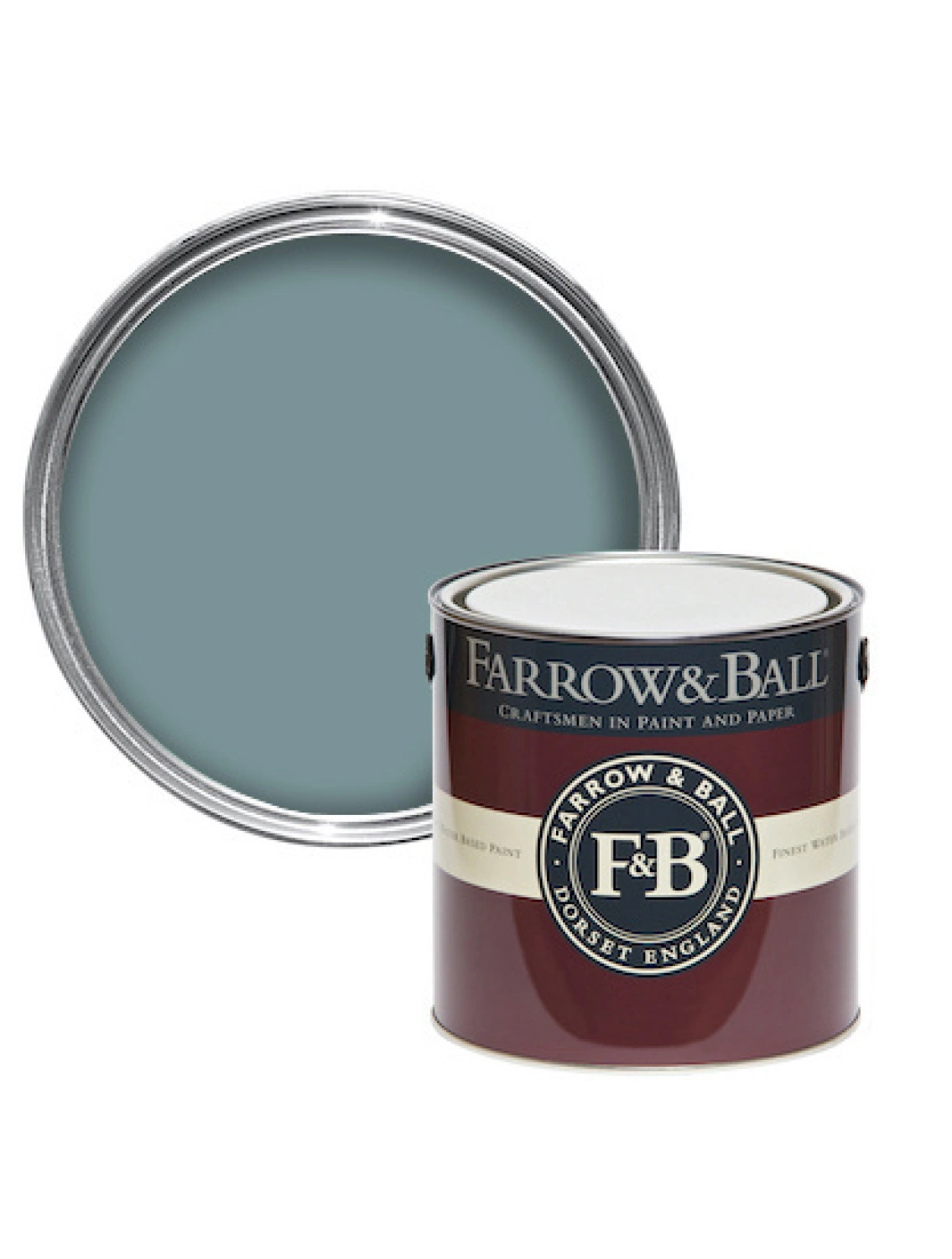 Farrow & Ball Casein distemper Berrington Blue No. 14 - 2,5L-image