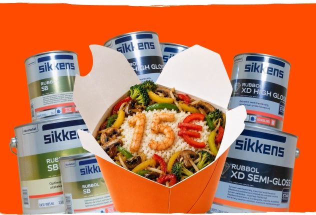 Gratis bij Sikkens Rubbol.
