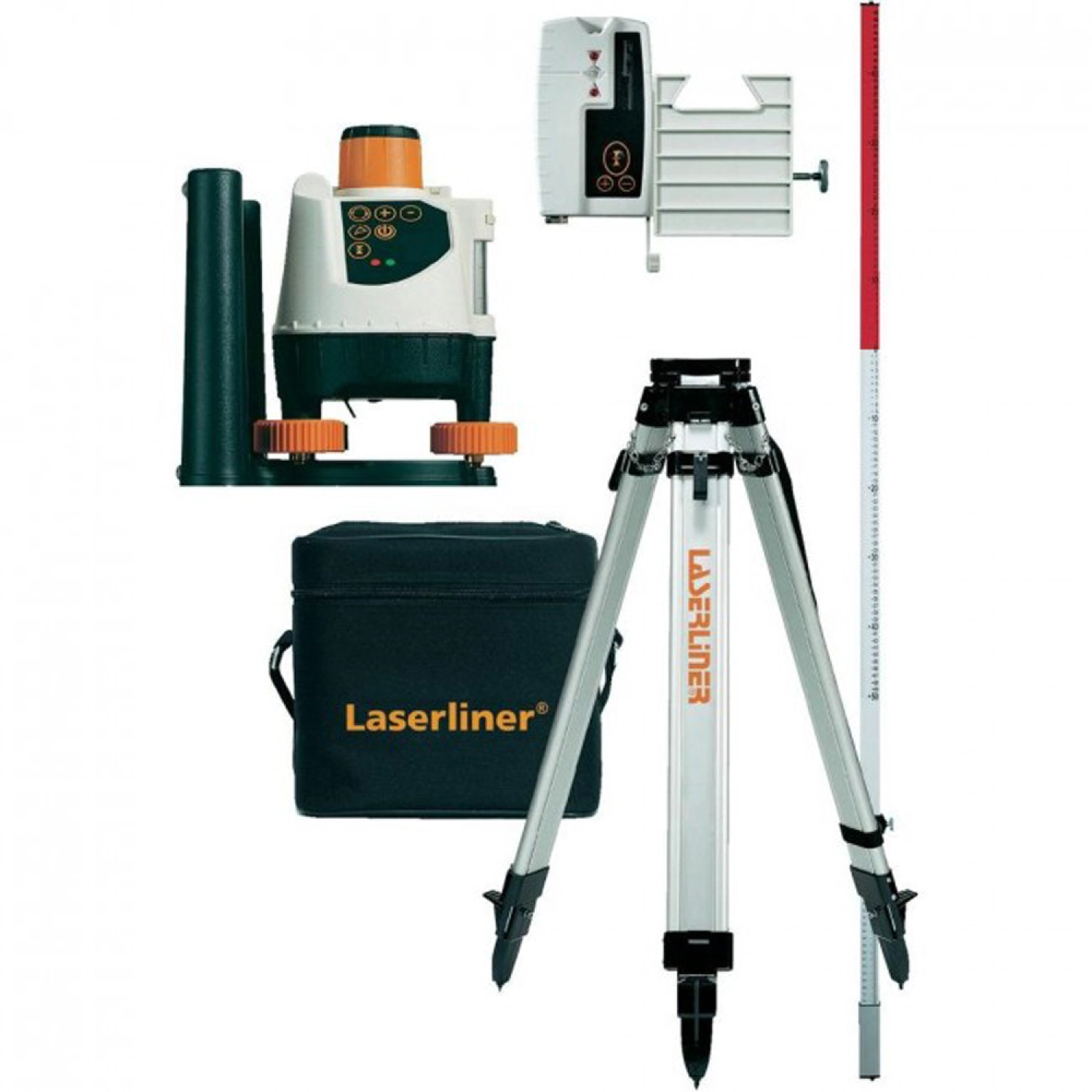 Laserliner BeamControl-Master 120 Set Rotatielaser incl. statief en ontvanger - 120m-image