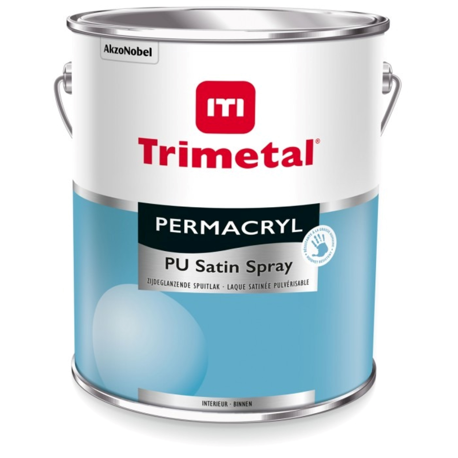 Trimetal Permacryl PU Satin Spray lak - op kleur gemengd - 2,5L-image