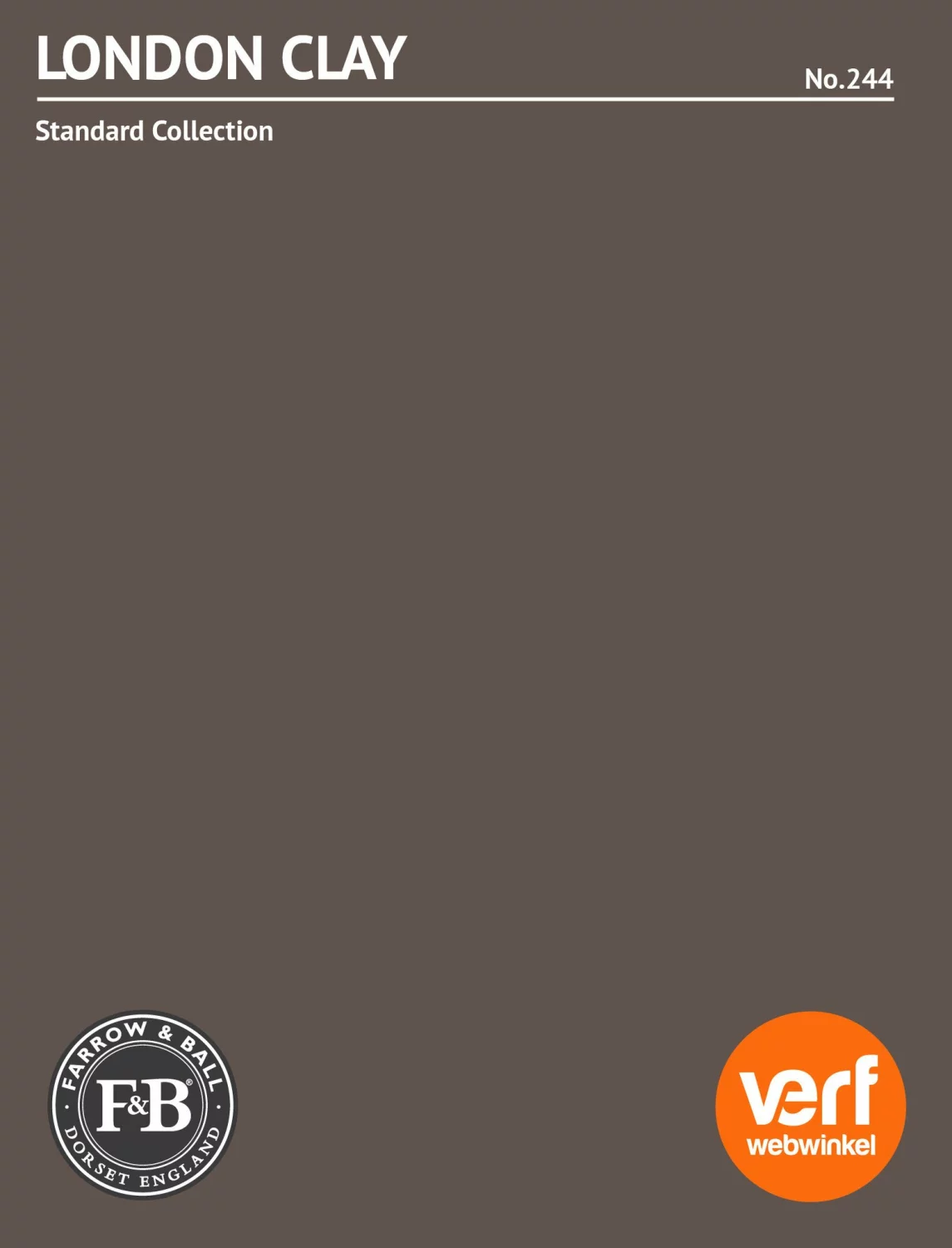 Farrow & Ball Modern Eggshell London Clay No.244 0,75L-image