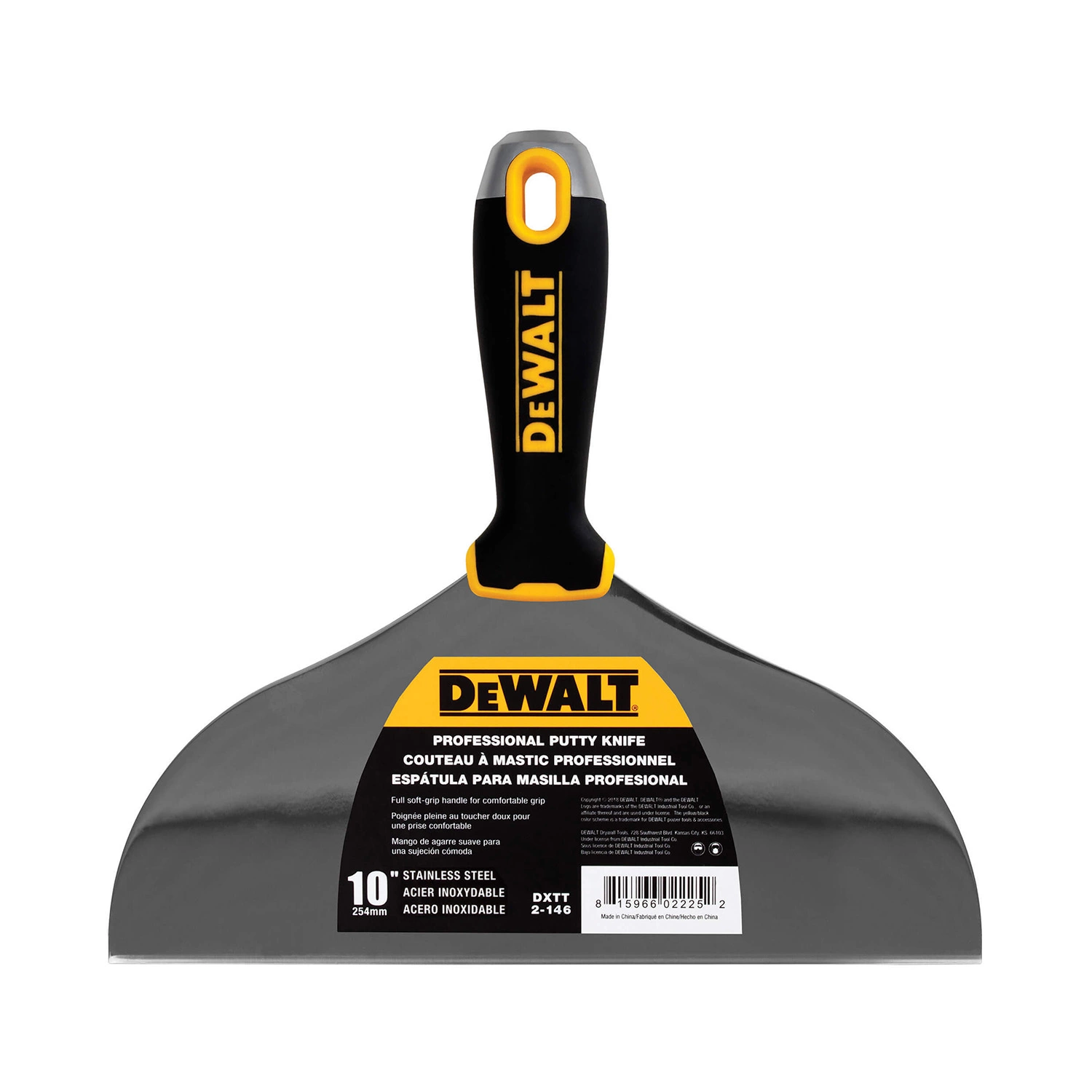 DeWalt Plamuurmes RVS Softgrip 10" (254 mm)-image