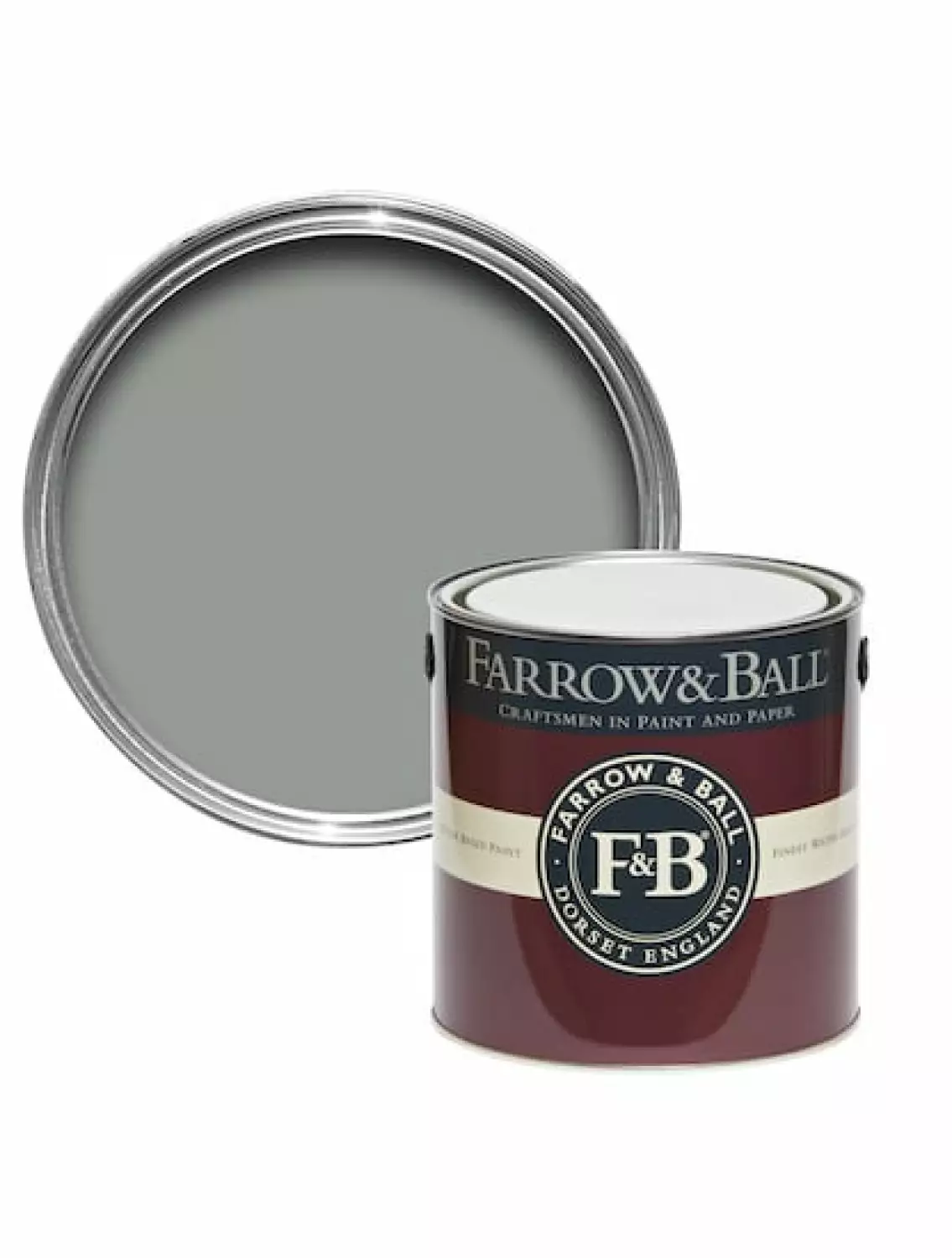 Farrow & Ball Casein distemper Manor House Gray No.265 2,5L-image