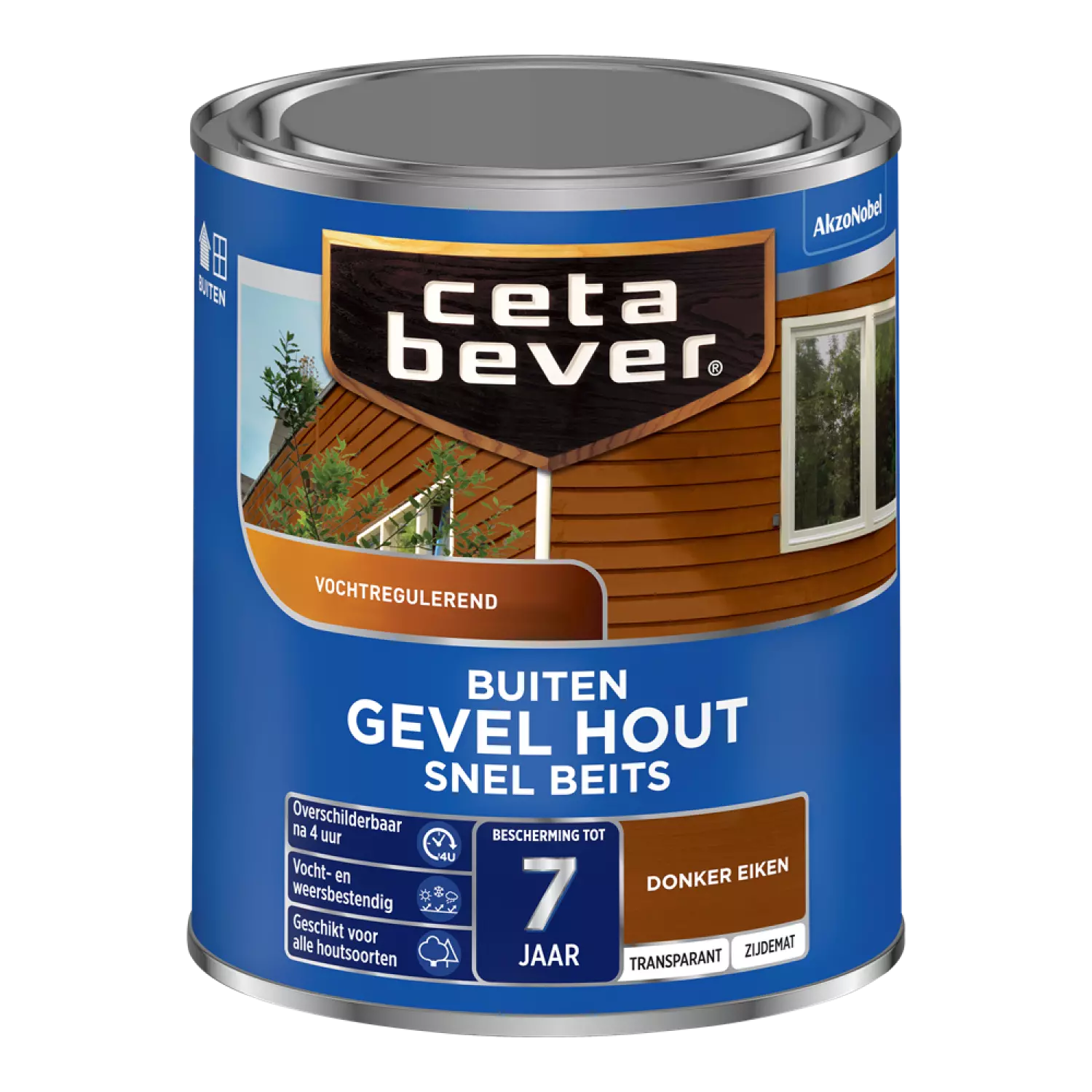 Cetabever Gevel Hout Snel Beits Transparant - Donker Eiken - 750ml-image