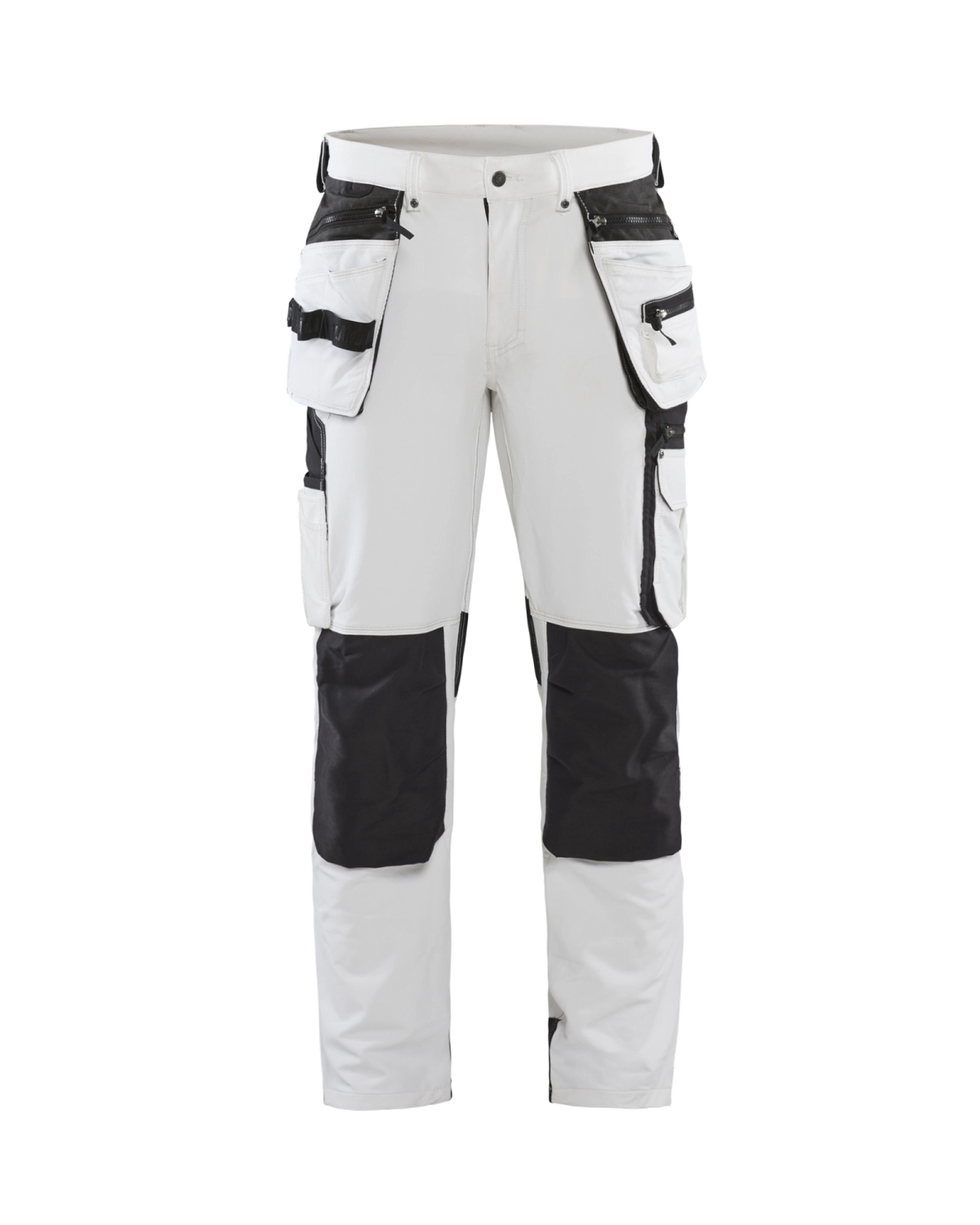 Blåkläder 1079 Werkbroek voor schilder/stucadoor met 4-weg stretch - wit/donkergrijs - 54 (XL)-image