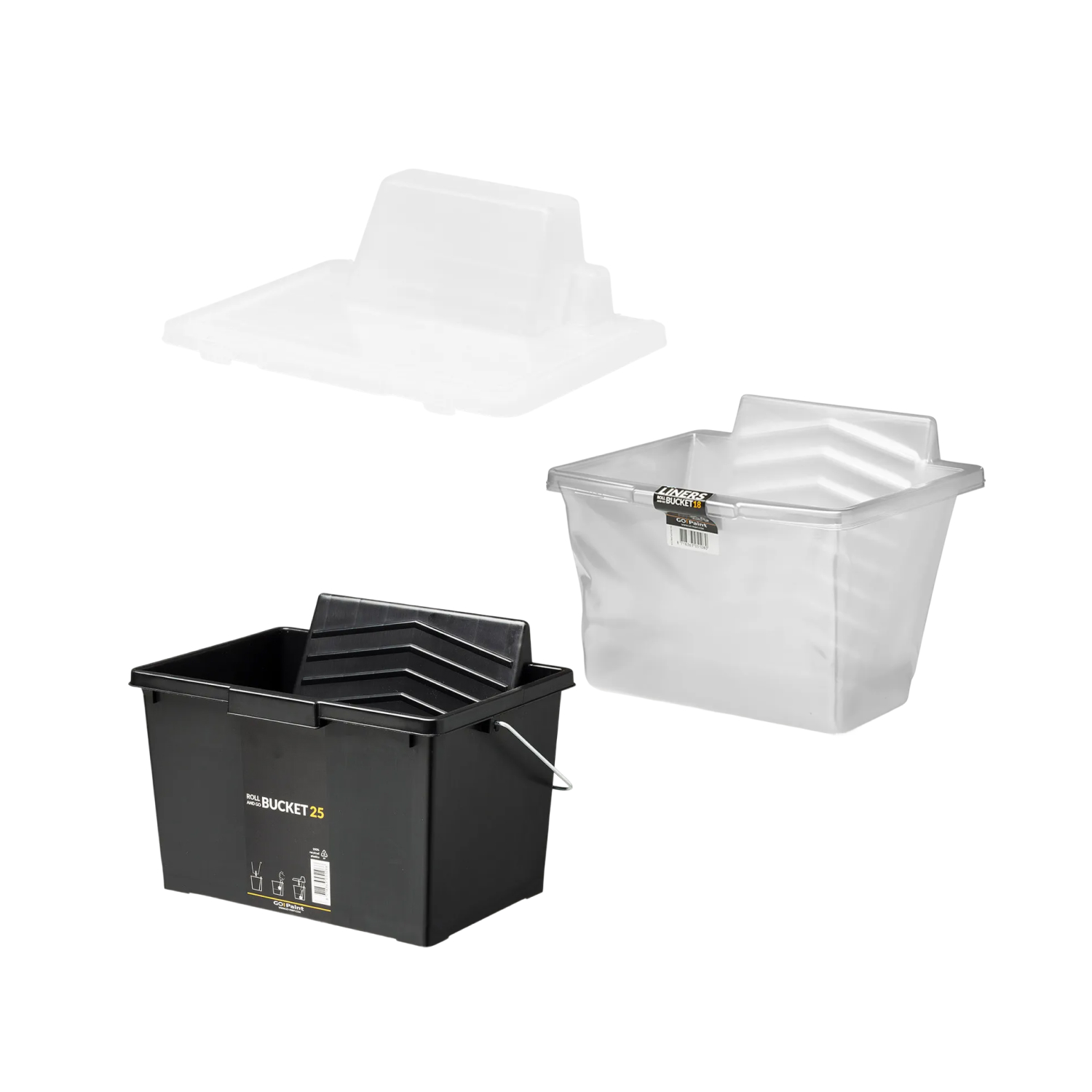 Go!Paint Roll And Go Verfemmer - 18cm Roller + 5 Inzetemmers en Deksel-image