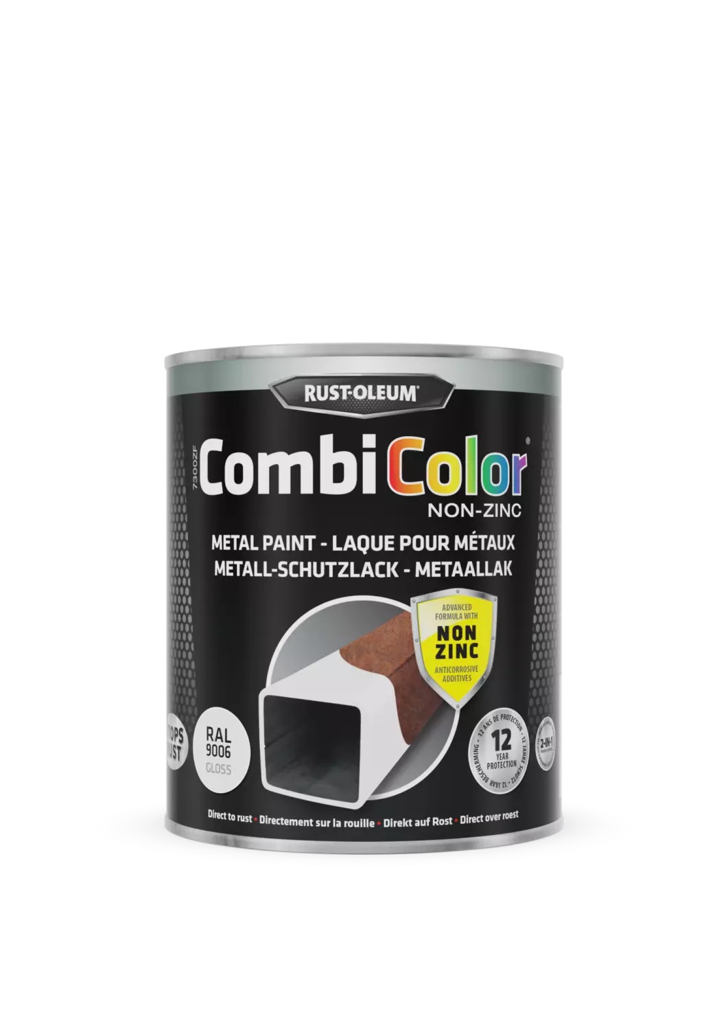 Rust-Oleum Combicolor Hoogglans Zinkvrij - RAL 9006 aluminium wit - 0,75L-image