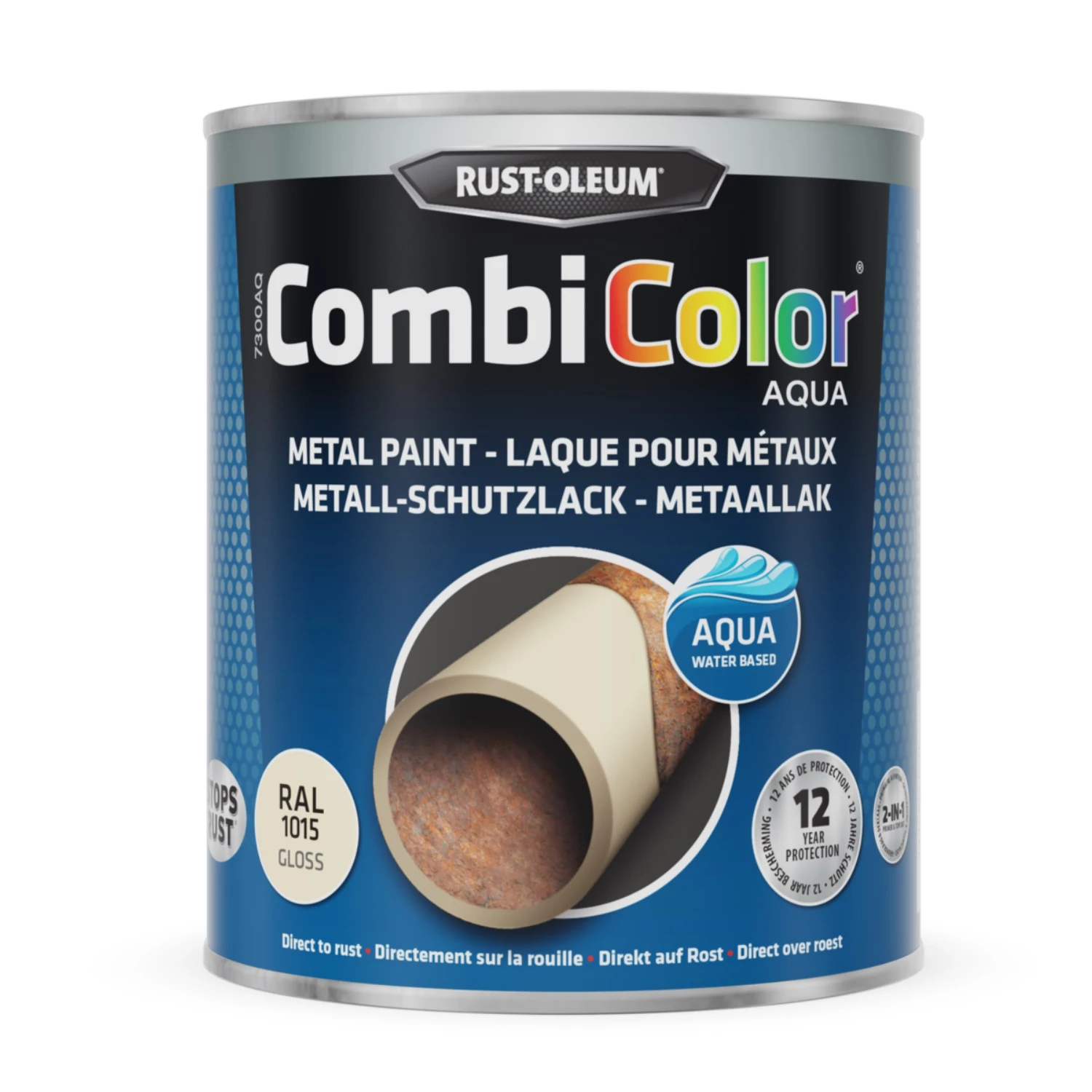 Rust-Oleum Combicolor Aqua Hoogglans - Ral 1015 licht ivoor - 0,75L-image