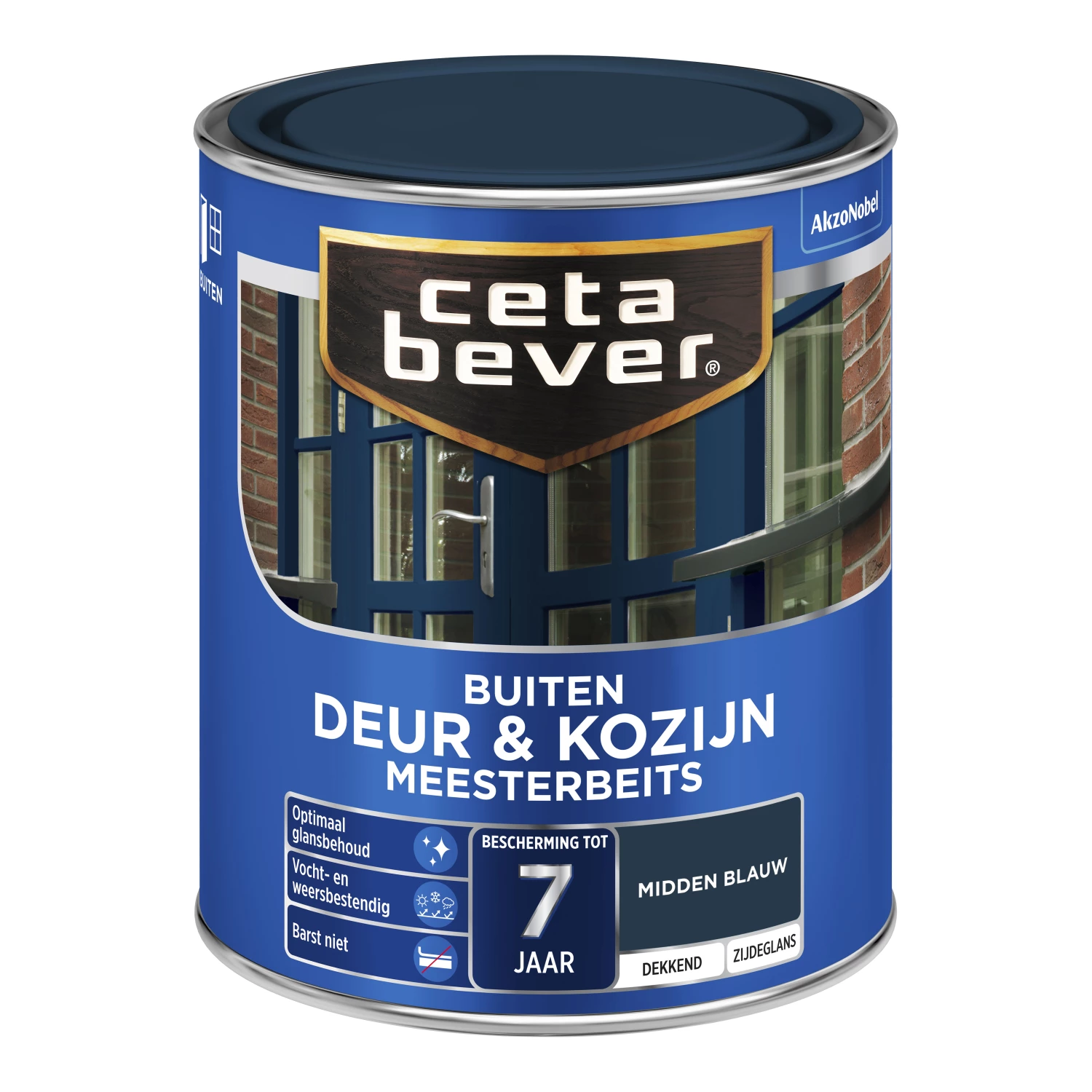 Cetabever Meesterbeits Deur En Kozijn Dekkend - Midden Blauw - 750ml-image