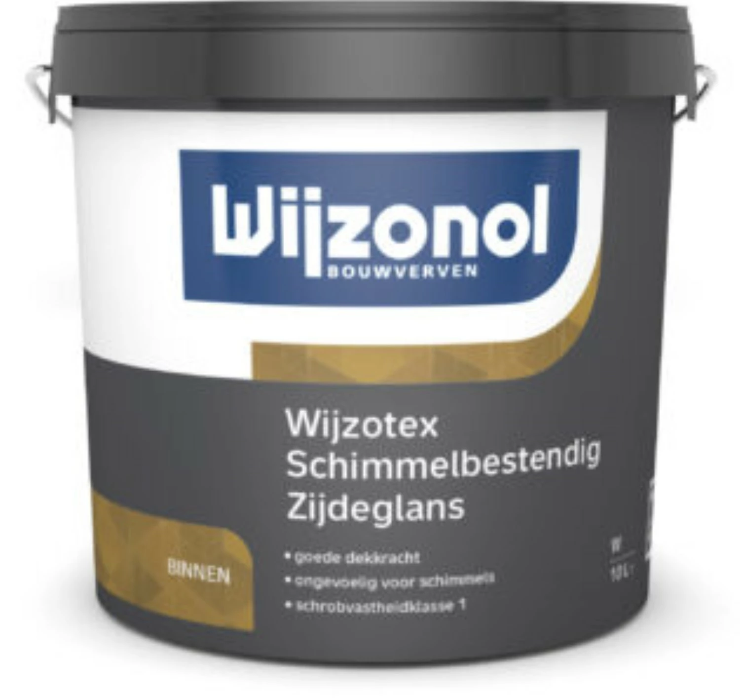 Wijzonol WIJZOTEX SCHIMMELBESTENDIG zijdeglans WIT 10L-image