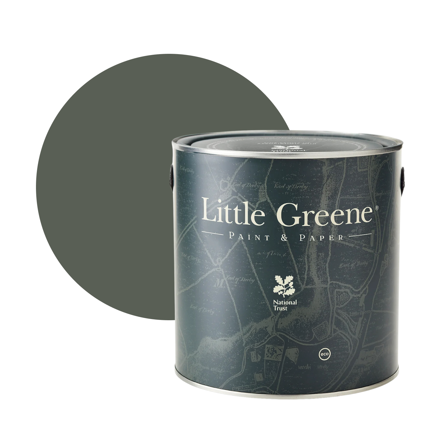 Little Greene Intelligent Matt Emulsion - Pompeian Grey No. 293 - 5L-image