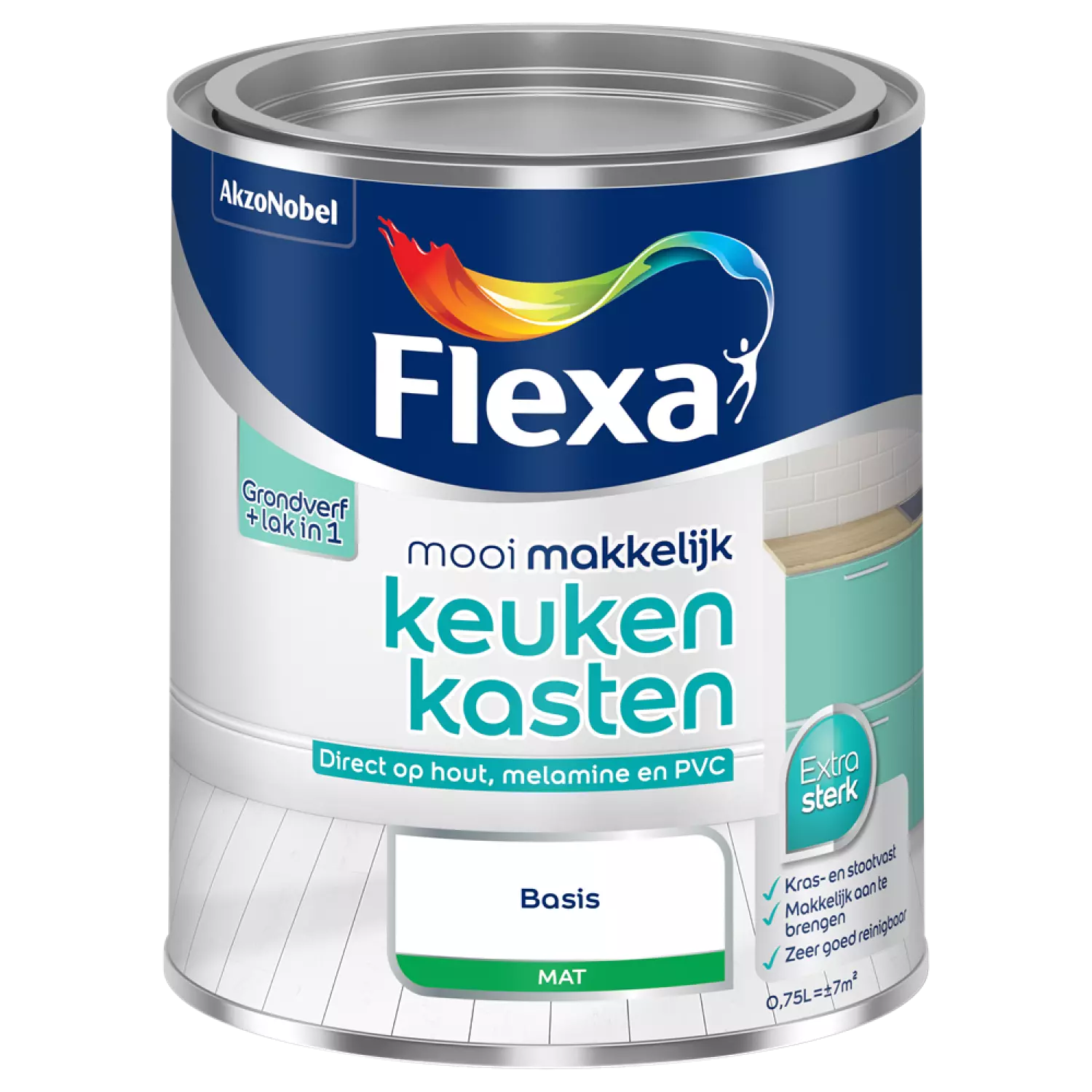 Flexa Mooi Makkelijk Keukenkasten Mat - op kleur gemengd - 0,75L-image