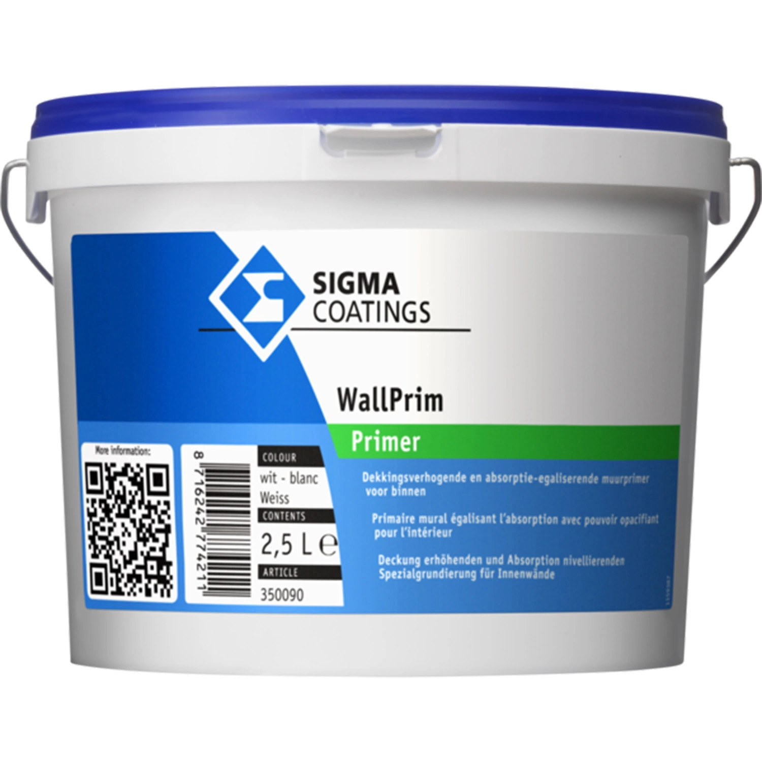 Sigma Wallprim - Wit - 2,5 L-image