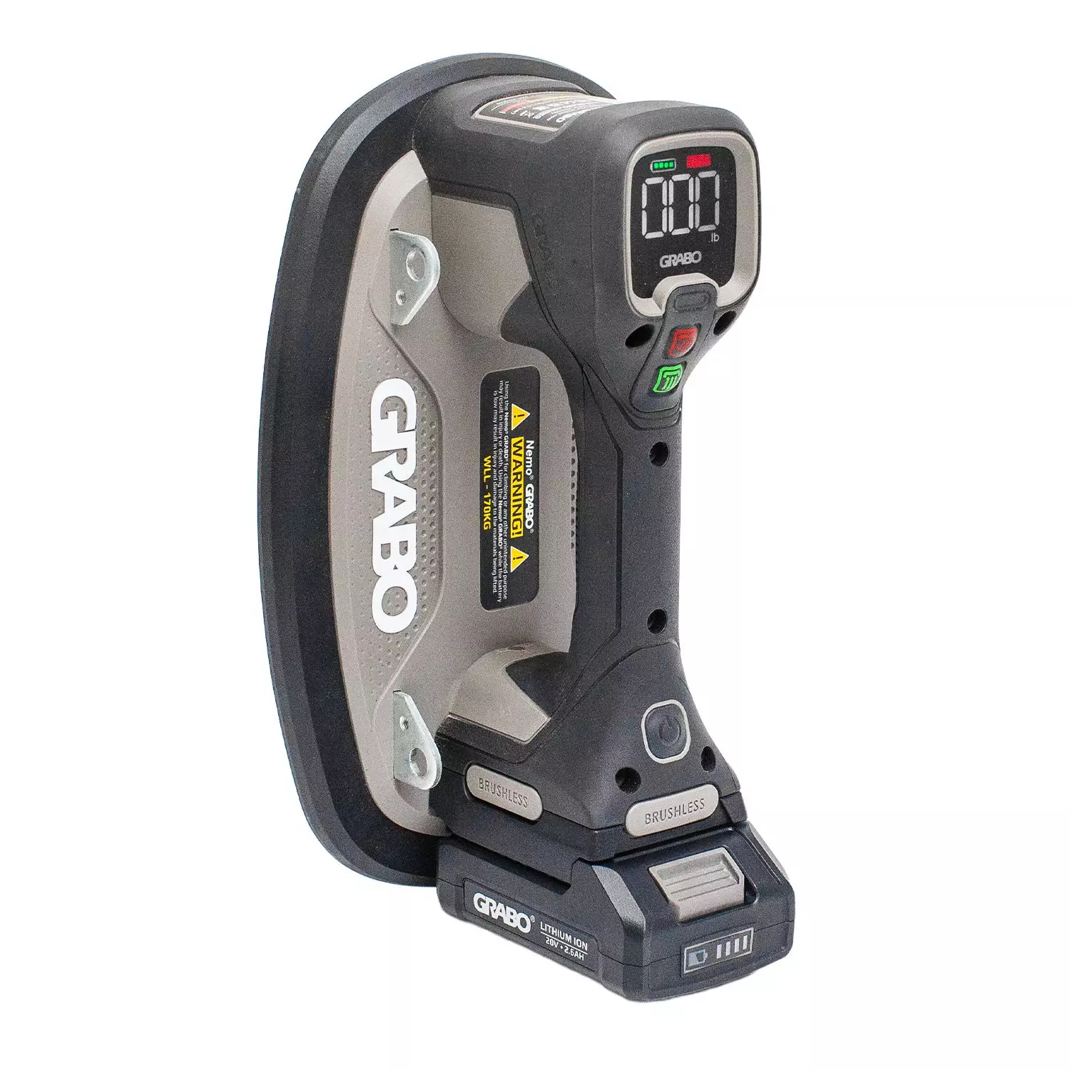 Grabo Pro Brushless Elektrische Vacuüm Tegeldrager Complete set in tas - 120kg-image