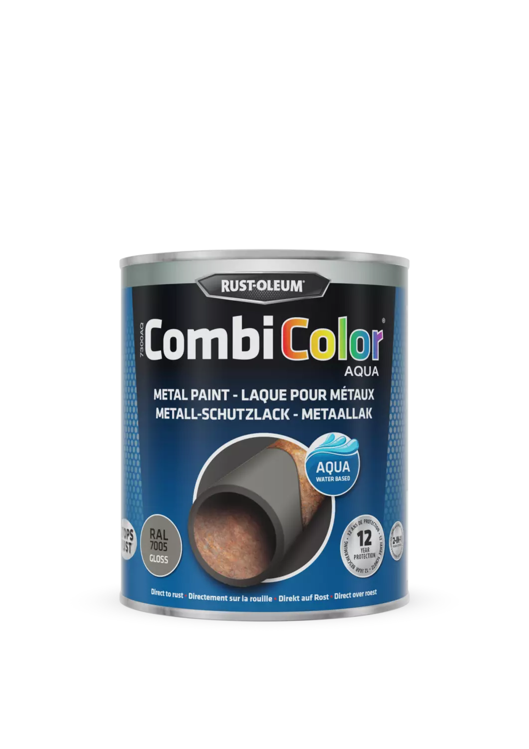 Rust-Oleum Combicolor Aqua Hoogglans -  Ral 7005 muisgrijs - 0,75L-image