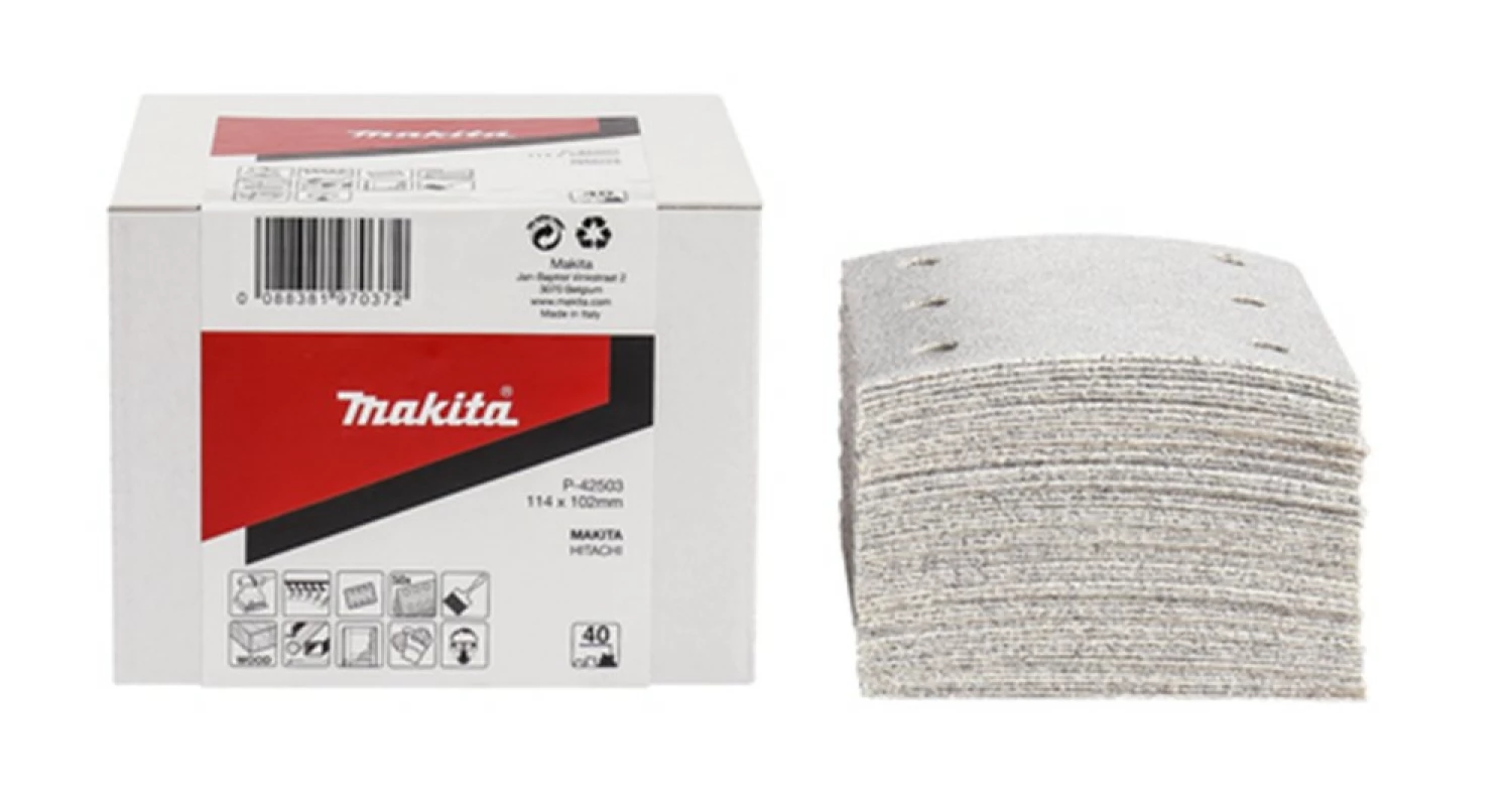 Makita 114x102mm White - 6 gaten - 50st-image