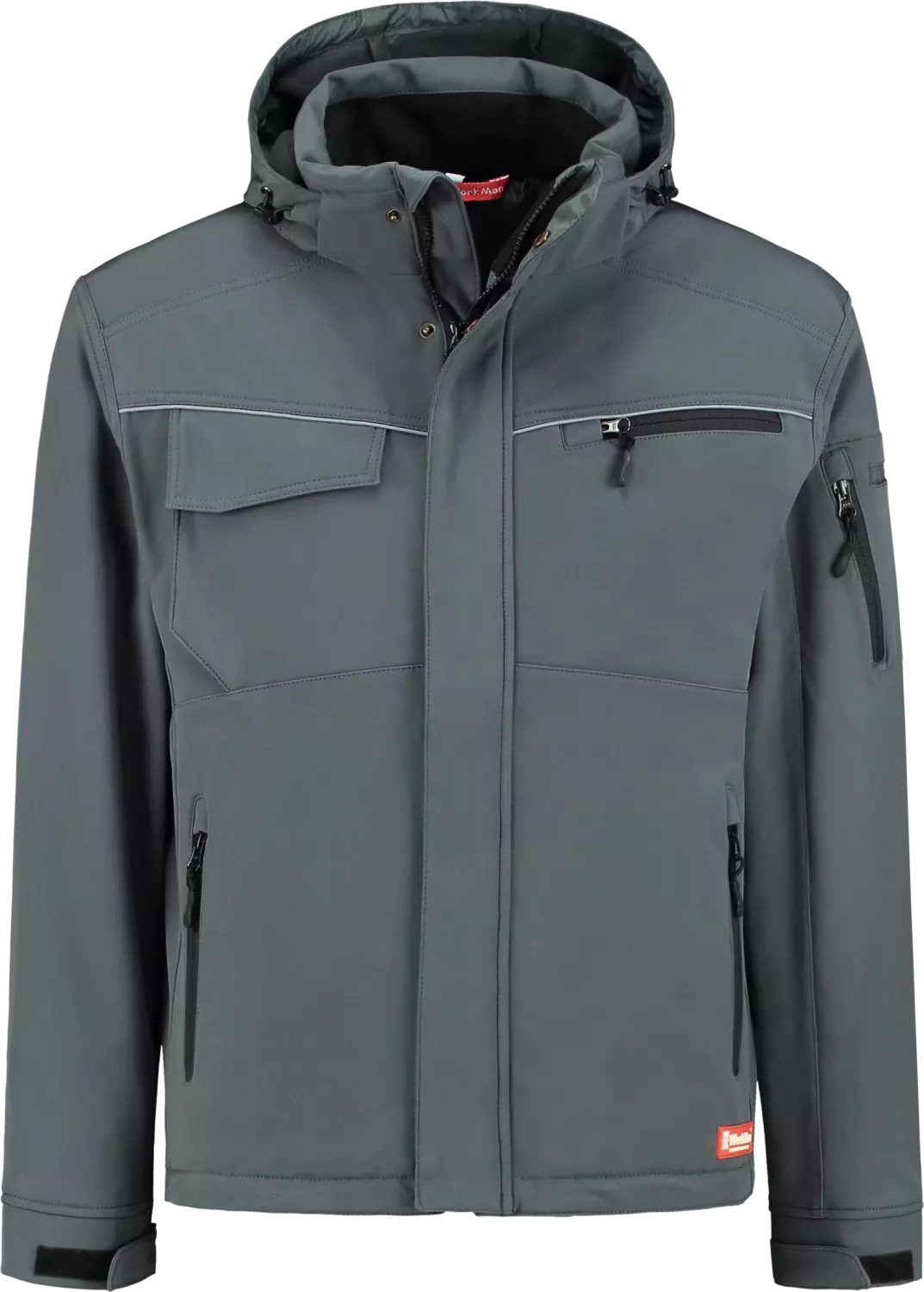 Workman 2537 Softshell Jacket Winter - Graphite - S-image