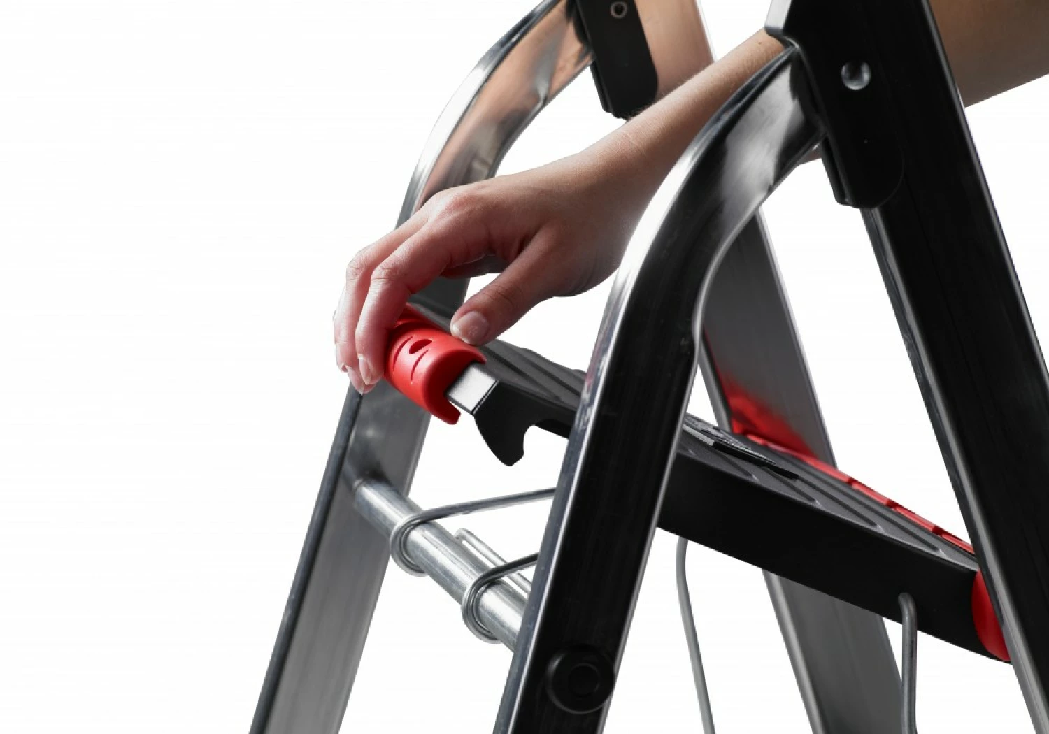 Altrex Double Decker Huishoudtrap - Aluminium - 7 treden - max. werkhoogte 3,45m-image