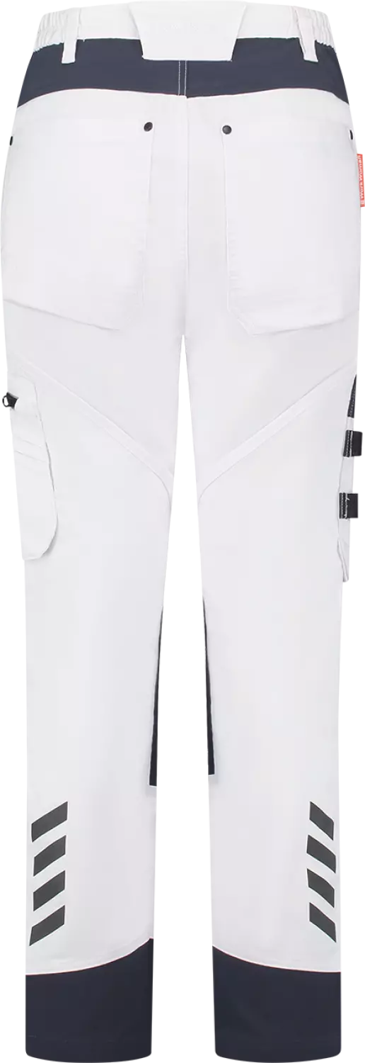 Workman 90041 STRETCH Worker Werkbroek P2S Dames - Wit / Navy - Maat 44 (34/32)-image