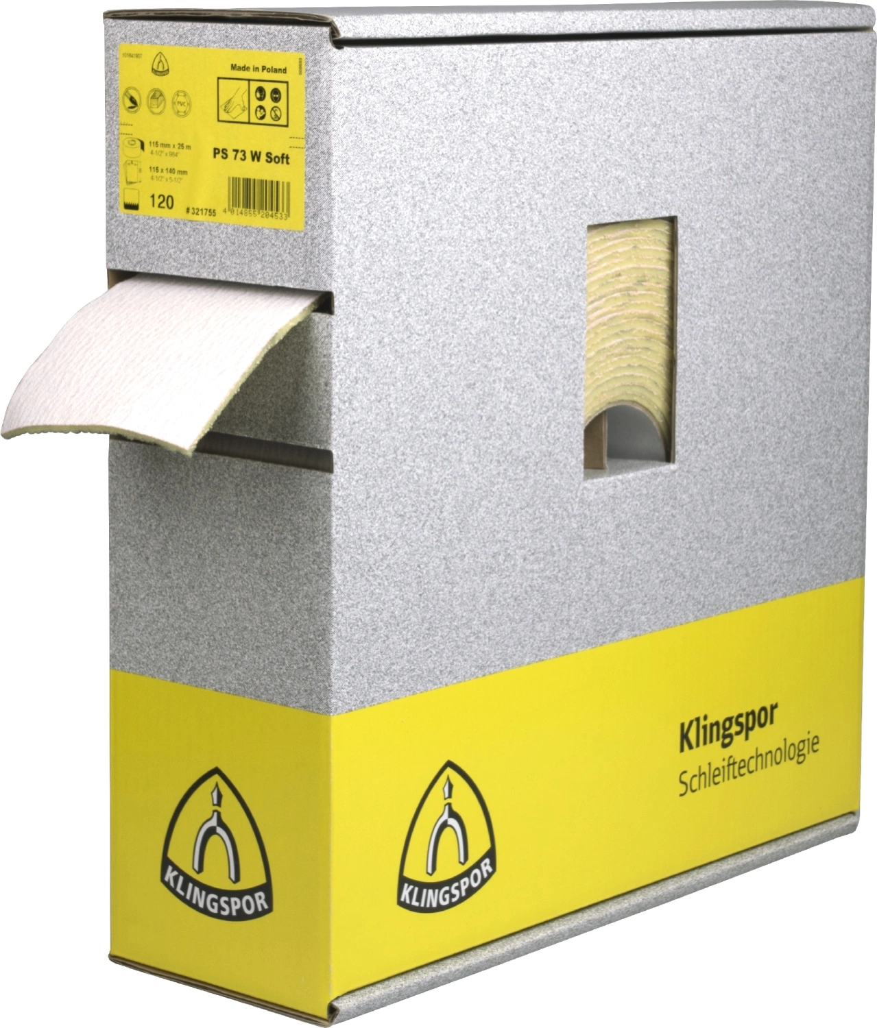 Klingspor Schuurrol Foam 115X140mm Ca. 180st P240-image