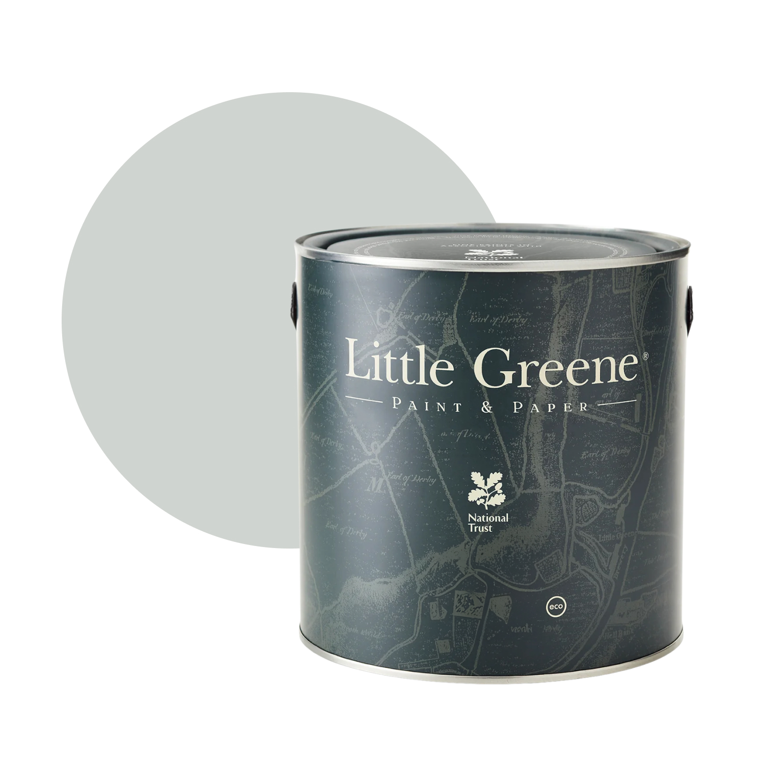 Little Greene Intelligent Eggshell - Bone China Blue Mid No. 183 - 5L-image