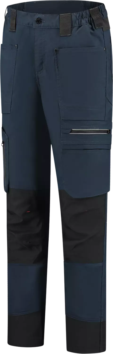 Workman 90251 STRETCH Worker Werkbroek P2S Dames - Navy / Zwart - Maat 38 (30/31)-image