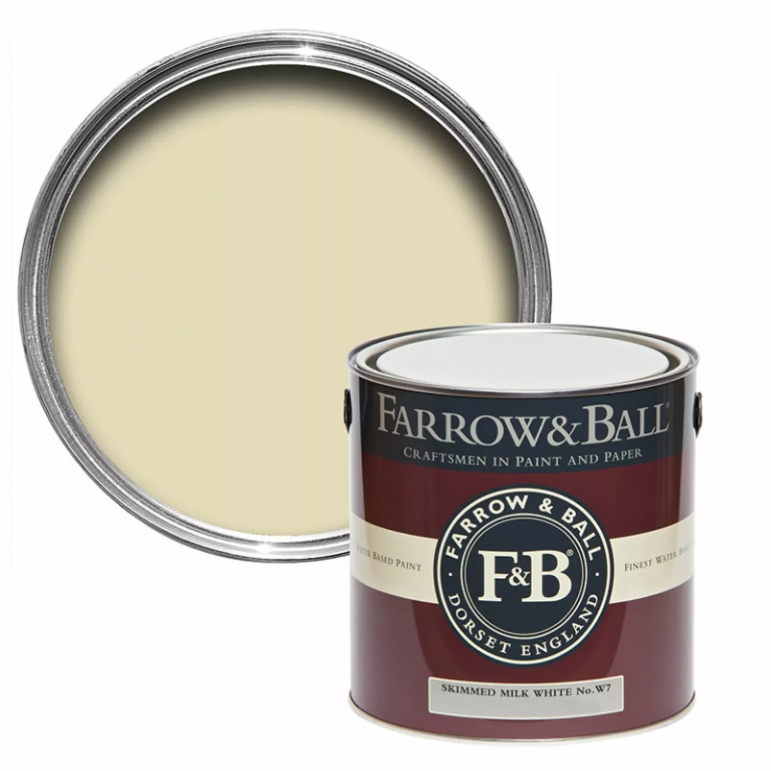 Farrow & Ball Modern Emulsion Skimmed Milk White No. W7 5L-image