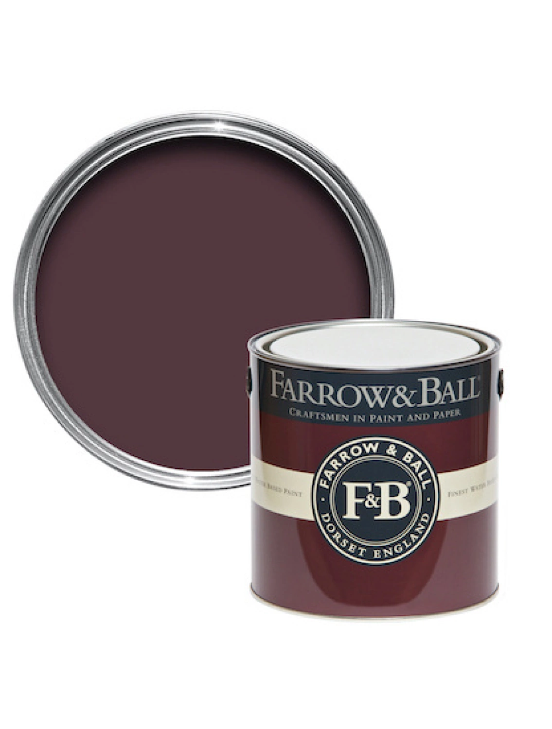 Farrow & Ball Flat Eggshell Brinjal No.222 - 5L-image