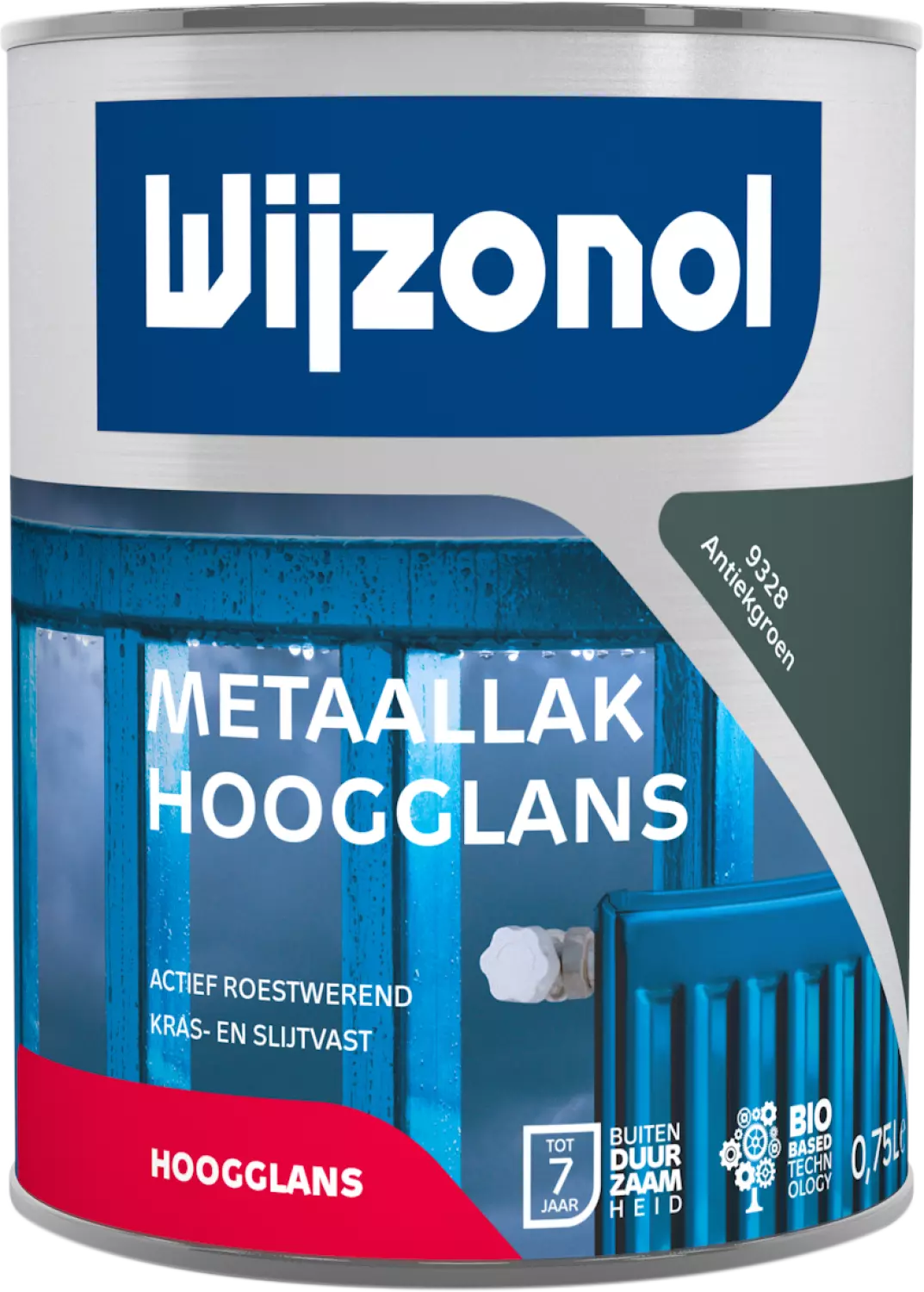 Wijzonol Metaallak Hoogglans - 9328 Antiekgroen - 0,75L-image