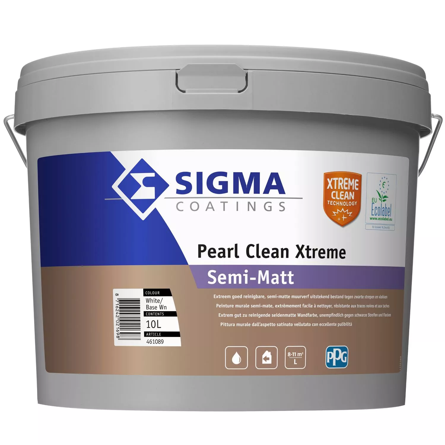 Sigma Pearl Clean Semi-Matt - op kleur gemengd - 10L-image