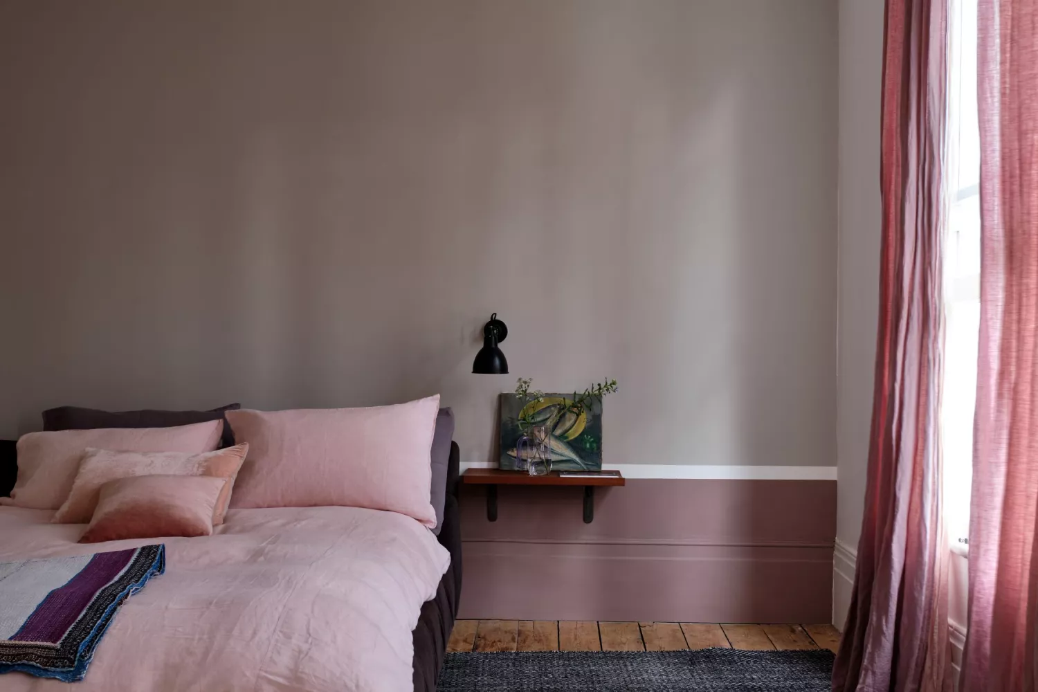 Farrow & Ball Flat Eggshell Sulking Room Pink No.295 - 5L-image
