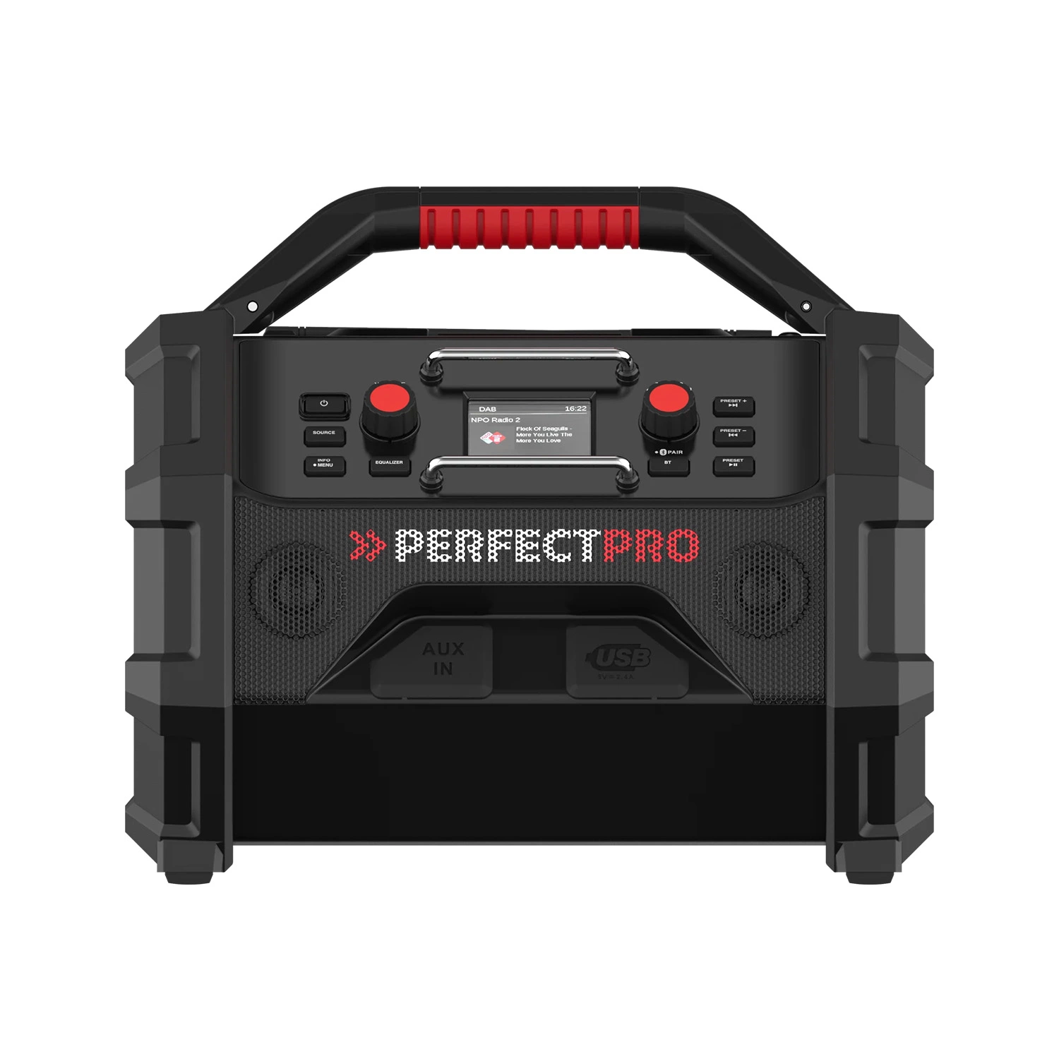 PerfectPro ROCKTAGON OCT-18V multi battery Bouwradio - FM RDS / DAB+ - AUX-in - bluetooth-image