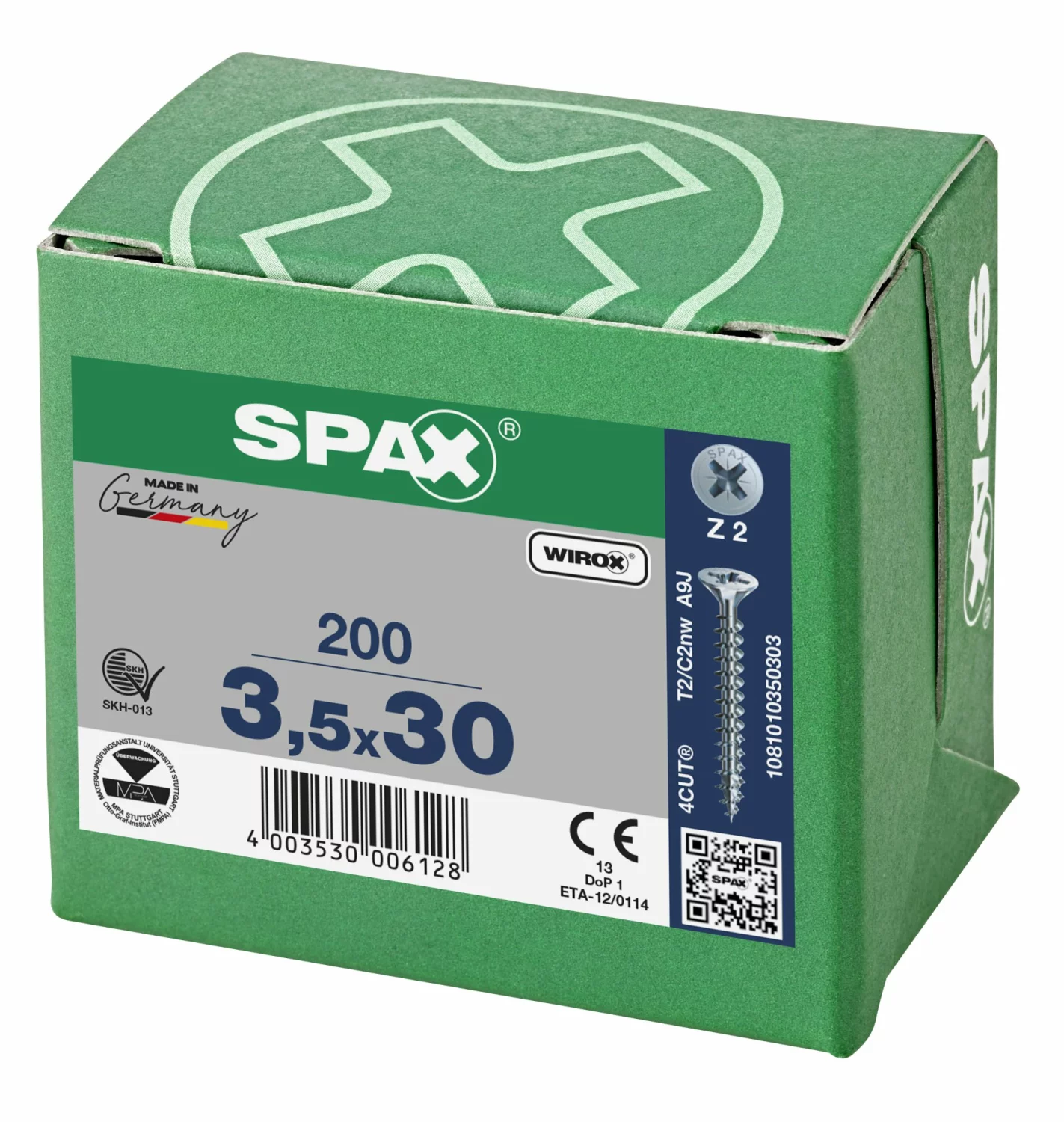 SPAX Universele schroeven verzonken kop - voldraad - Z2 - 3.5x30 mm (200st)-image