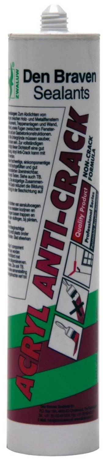 Zwaluw Den Braven 11615201 Acryl Anti-Crack Acrylaatkit - Wit - 310ml-image