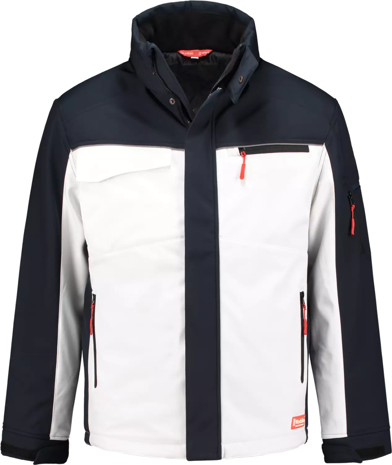 Workman Winter Softshell Jack White/Navy XL-image