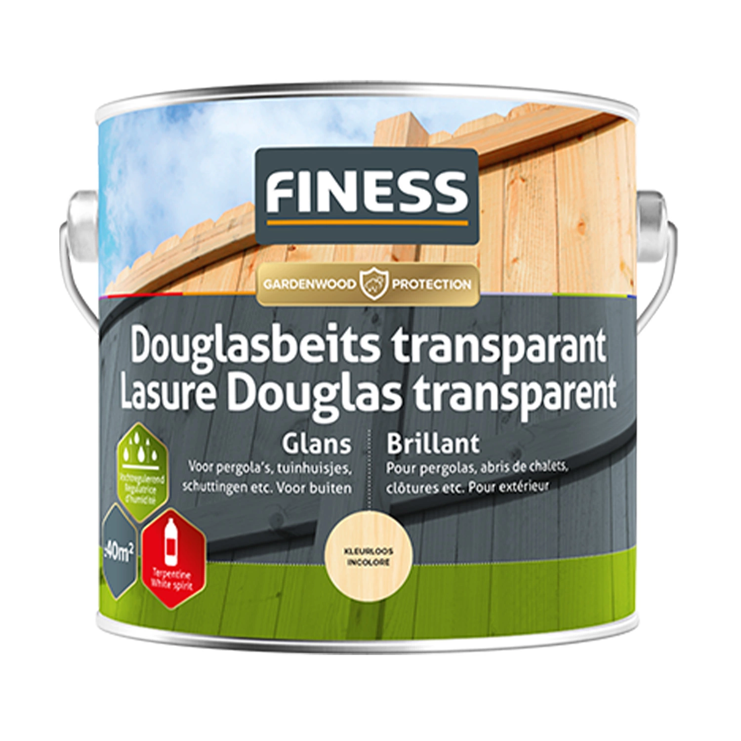 Finess Douglas beits 2530 - Kleurloos - 2,5L