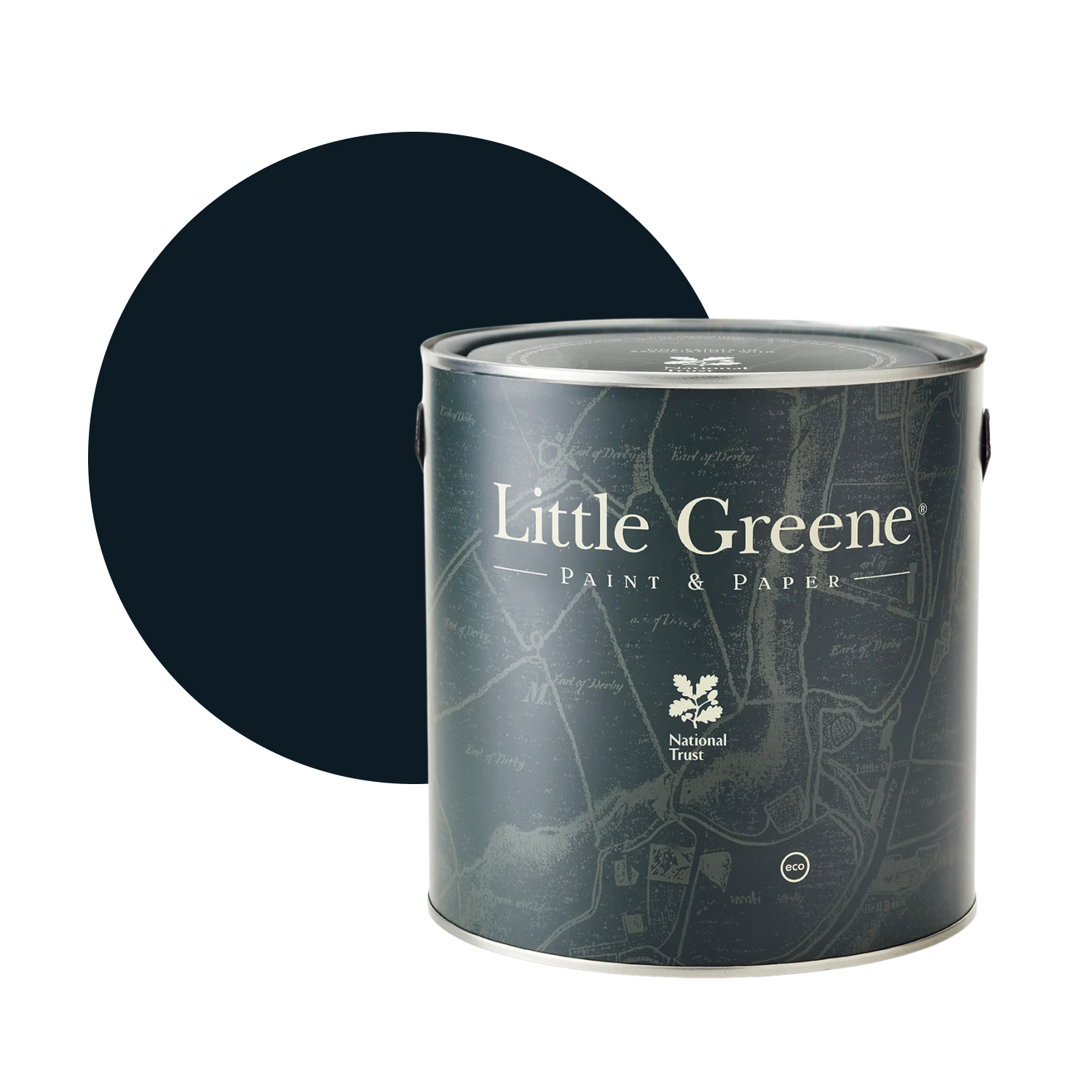 Little Greene Intelligent Matt Emulsion - Basalt No. 221 - 1L-image