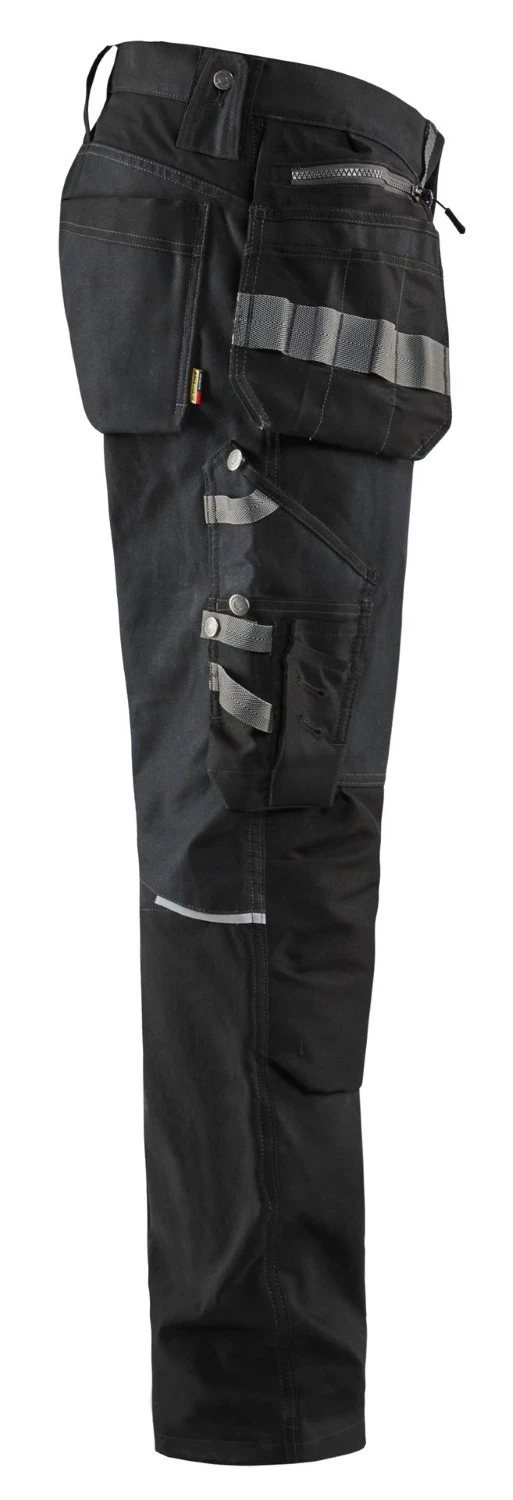 Blåkläder 1599 Werkbroek met stretchpanelen en spijkerzakken - zwart - maat 56 (XL)-image