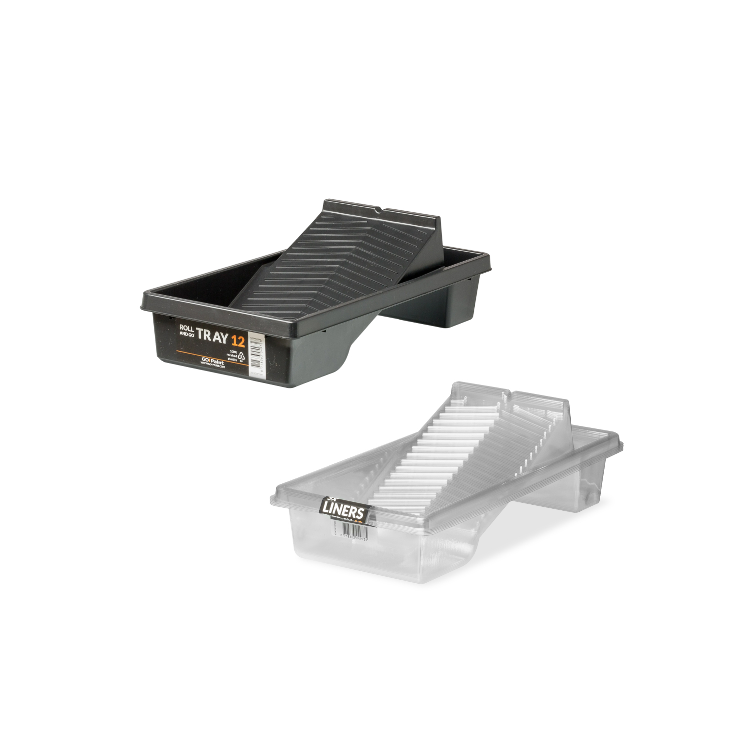 Go!Paint Roll And Go Verfbak 0,5L - Roller 12cm + 5 Inzetbakken-image