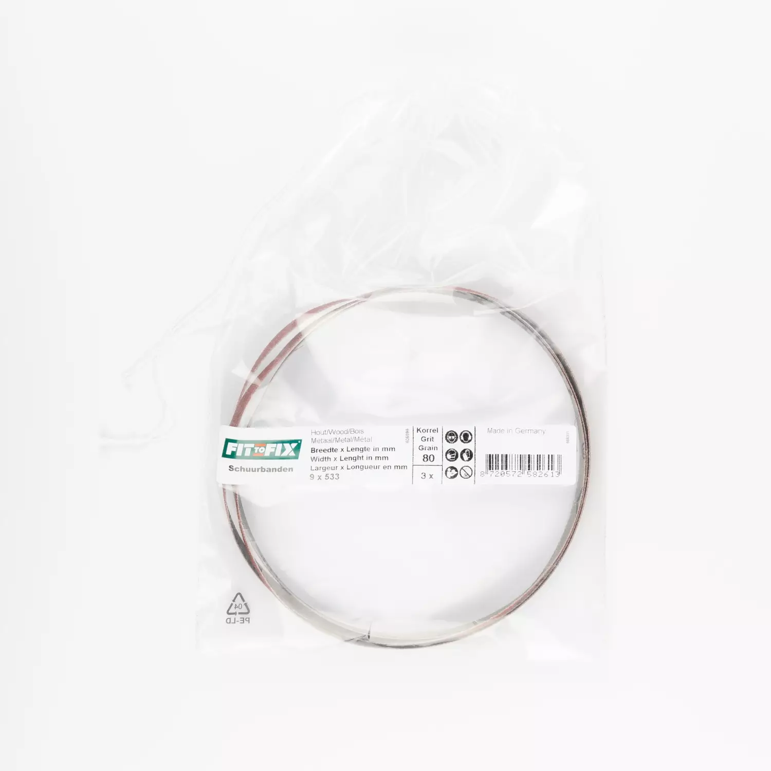 Fit-to-Fix Schuurband - P80 - 9x533mm (3st)-image