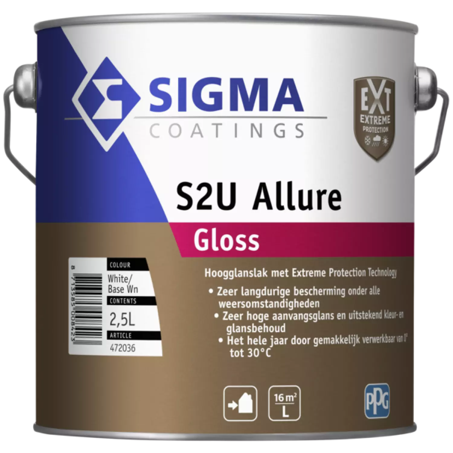 Sigma S2U Allure Gloss - op kleur gemengd - 2,5L-image