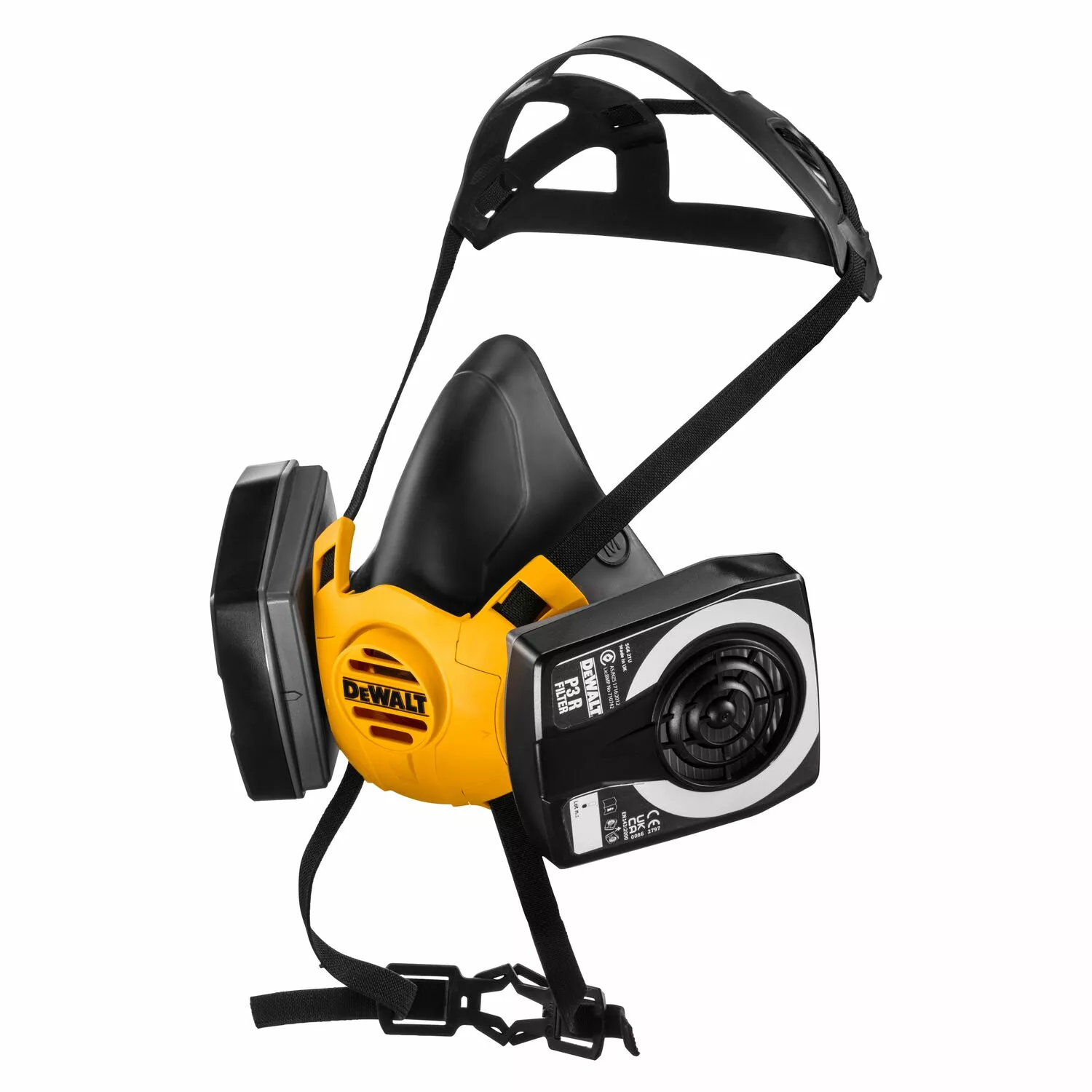 DeWalt DXIR1HMMP3 Lichtgewicht Halfgelaatsmasker met P3 filters - Maat M-image